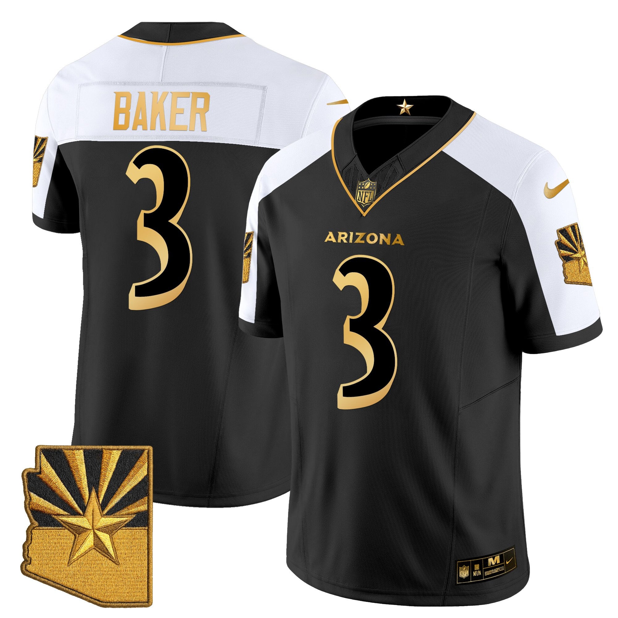 Men's Arizona Cardinals 2025 "Rivalries" Gold Vapor Limited Jersey - All Stitched