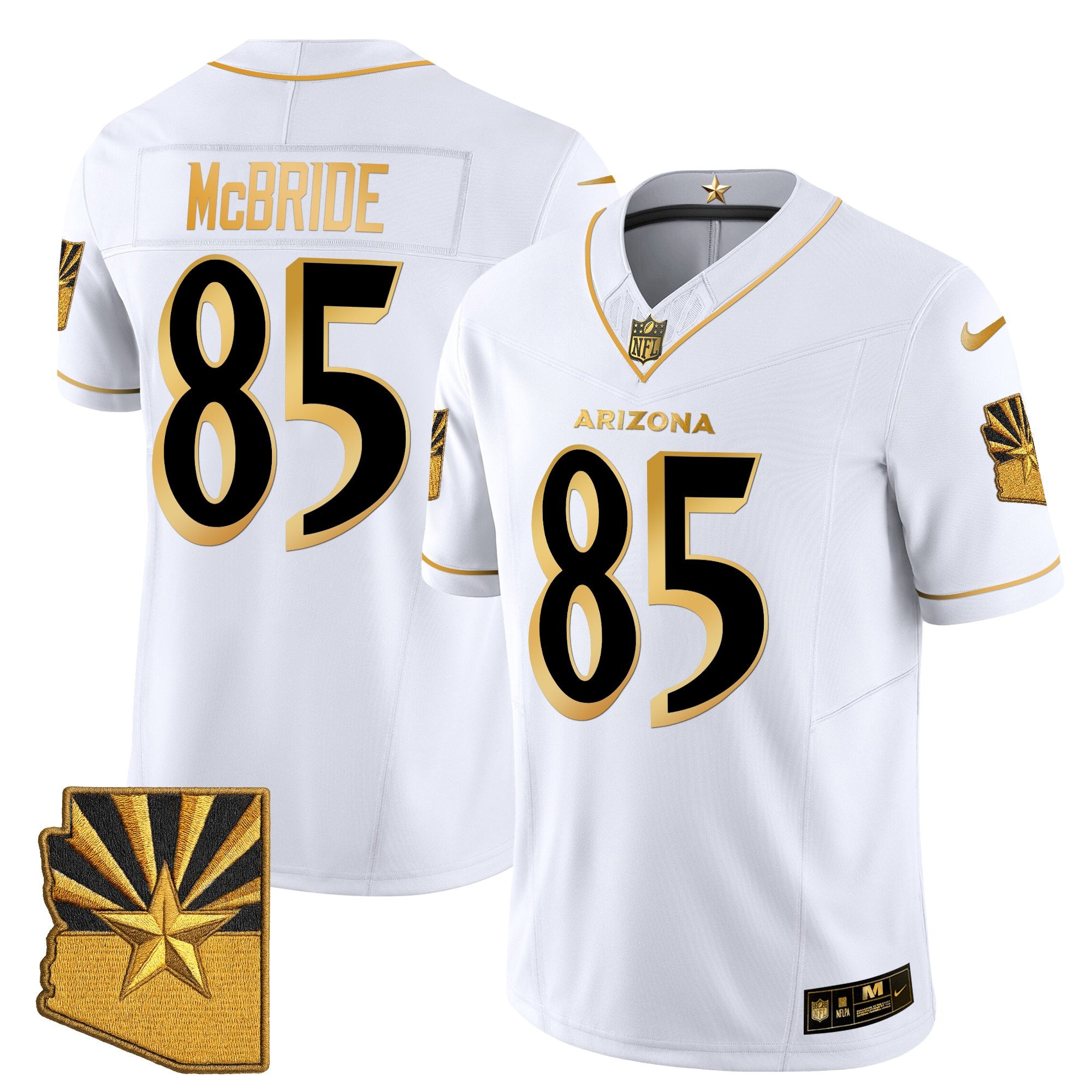 Men's Arizona Cardinals 2025 "Rivalries" Gold Vapor Limited Jersey - All Stitched