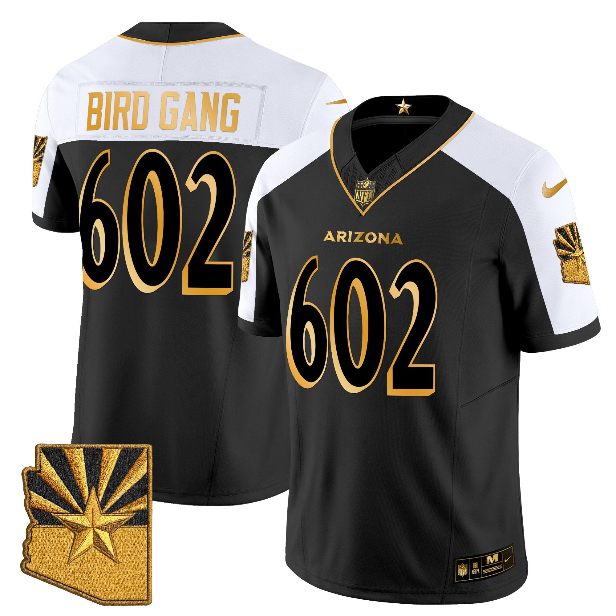 Men's Arizona Cardinals 2025 "Rivalries" Gold Vapor Limited Jersey - All Stitched