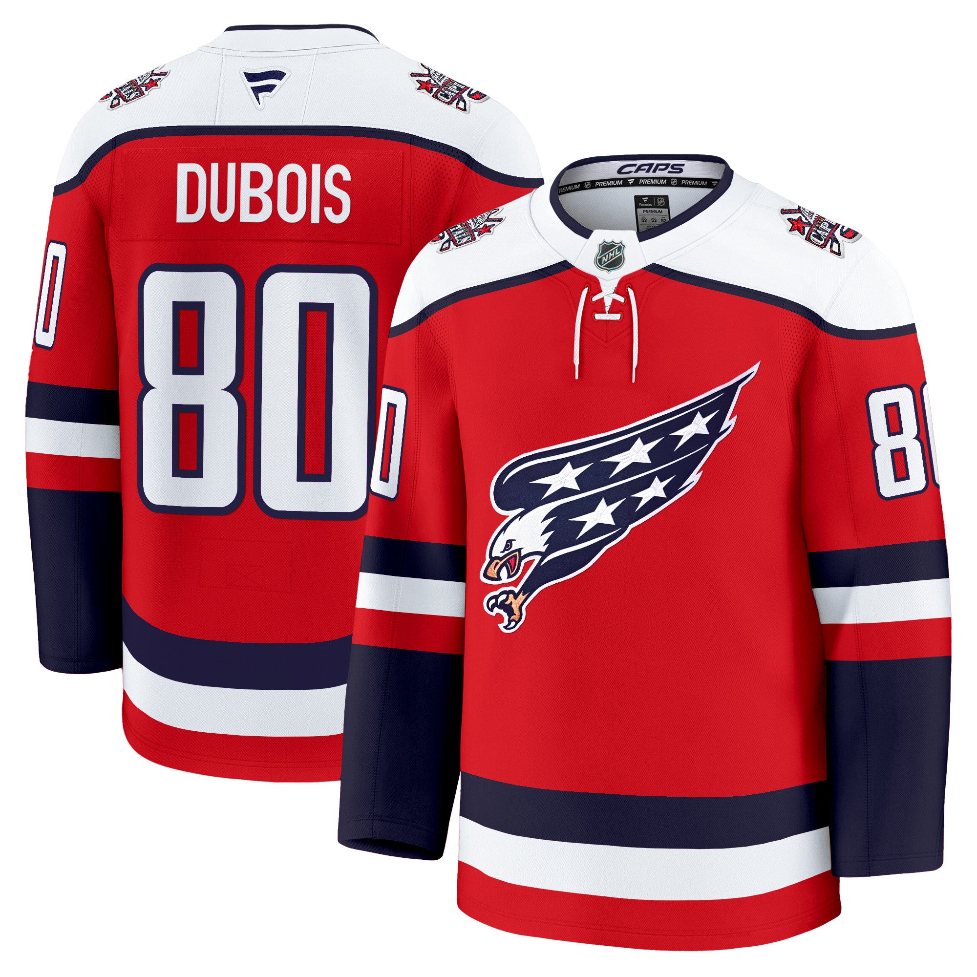 Washington Capitals Screaming Eagle Alternate Premium Jersey - All Stitched