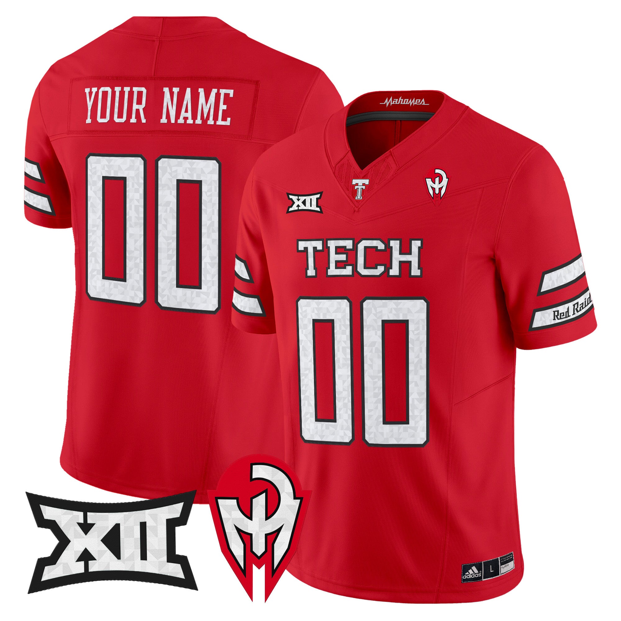 Texas Tech Red Raiders 'Too Cold' Vapor Limited Custom Jersey - Mahomes Collection - All Stitched