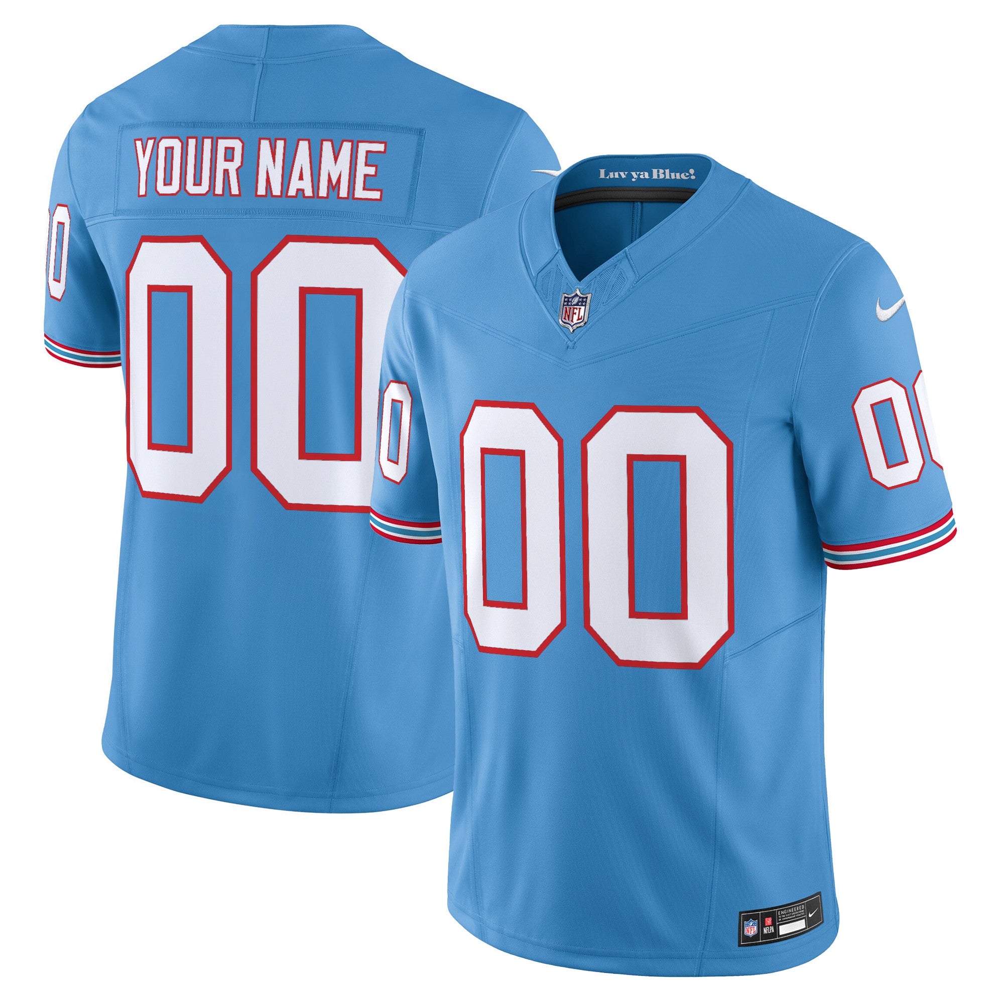 Tennessee Titans 2025 Vapor Limited Custom Jersey - All Stitched