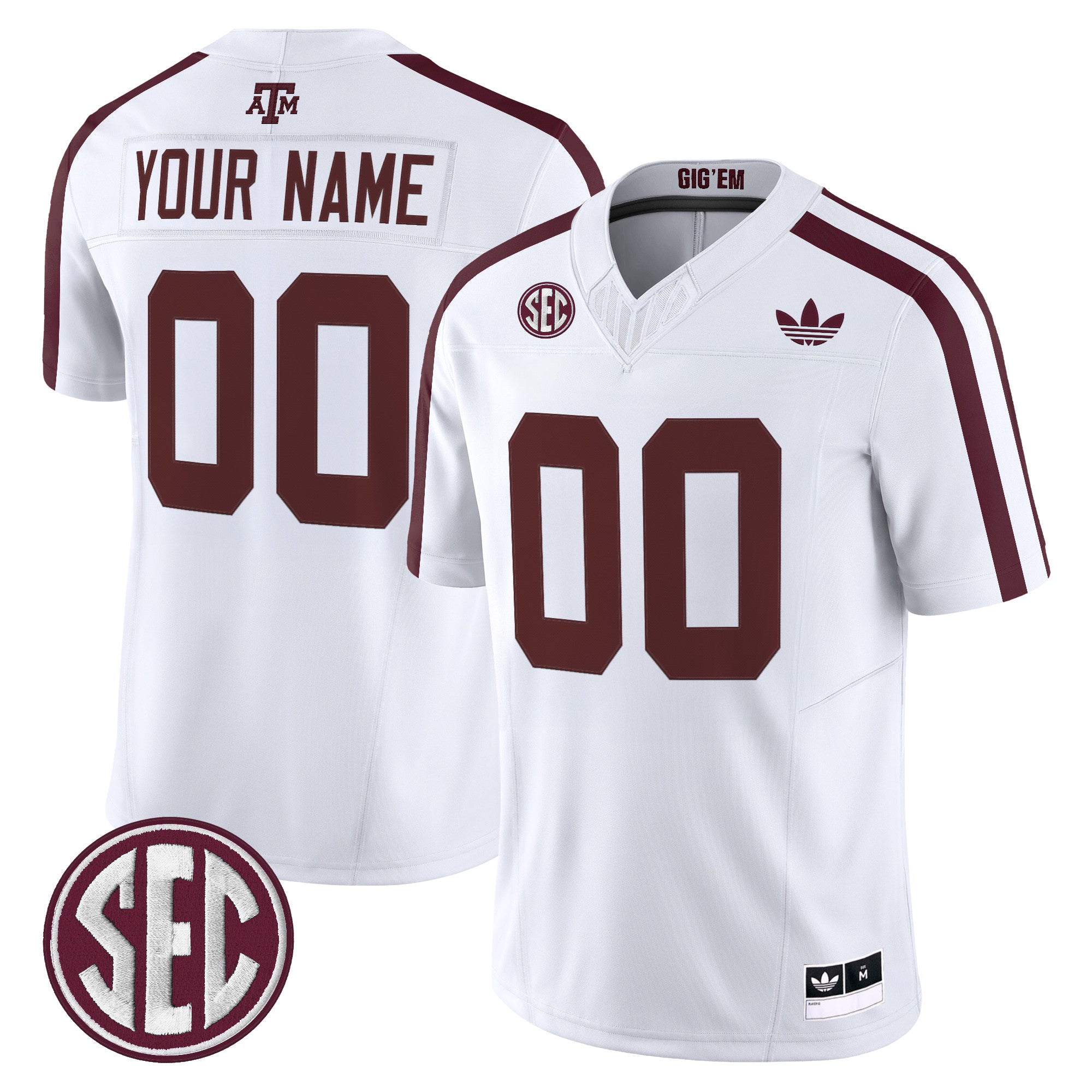 Texas A&M Aggies 2025 Vapor Limited Custom Jersey V2 - All Stitched