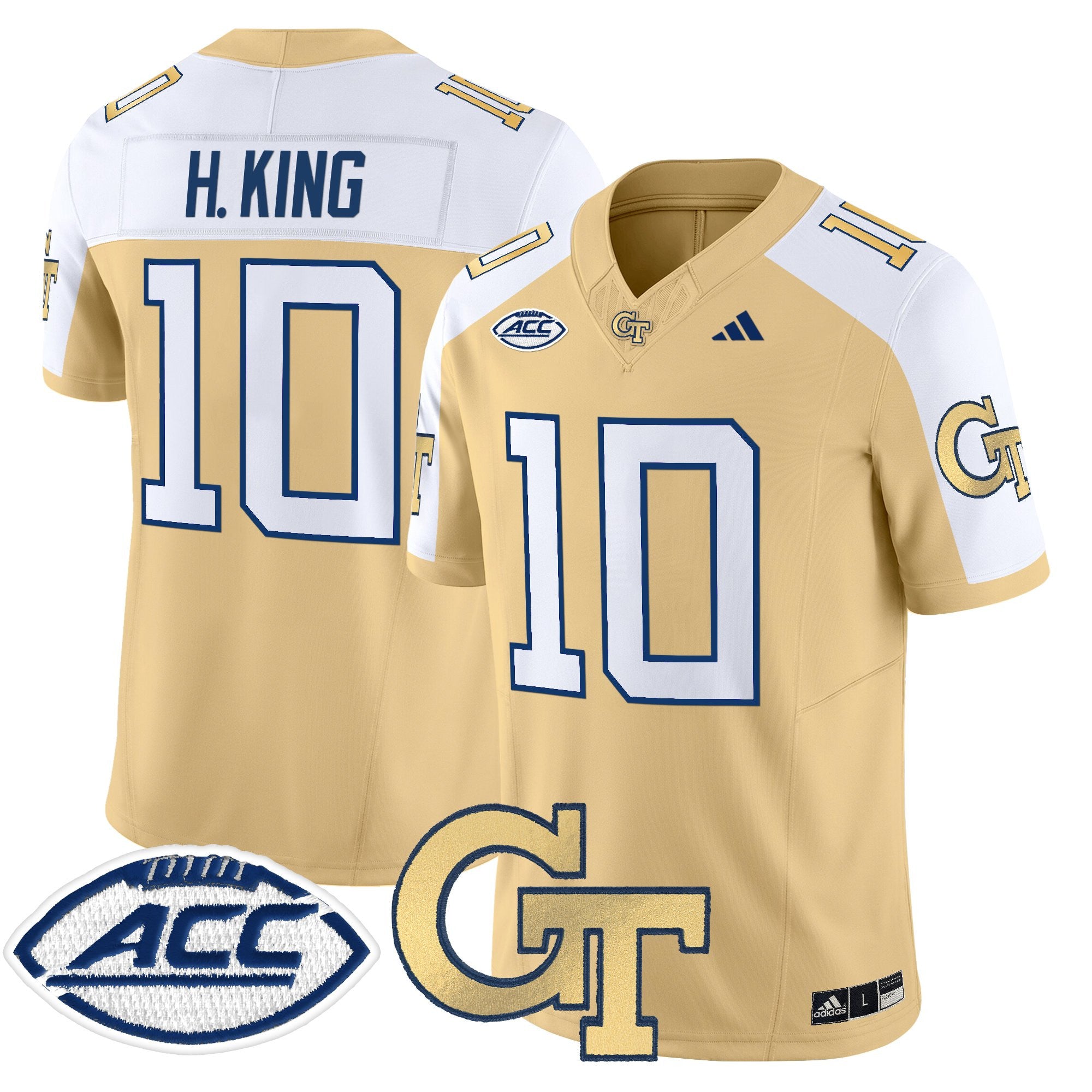 Youth's Georgia Tech Yellow Jackets 2025 Vapor Limited Jersey - All stitched