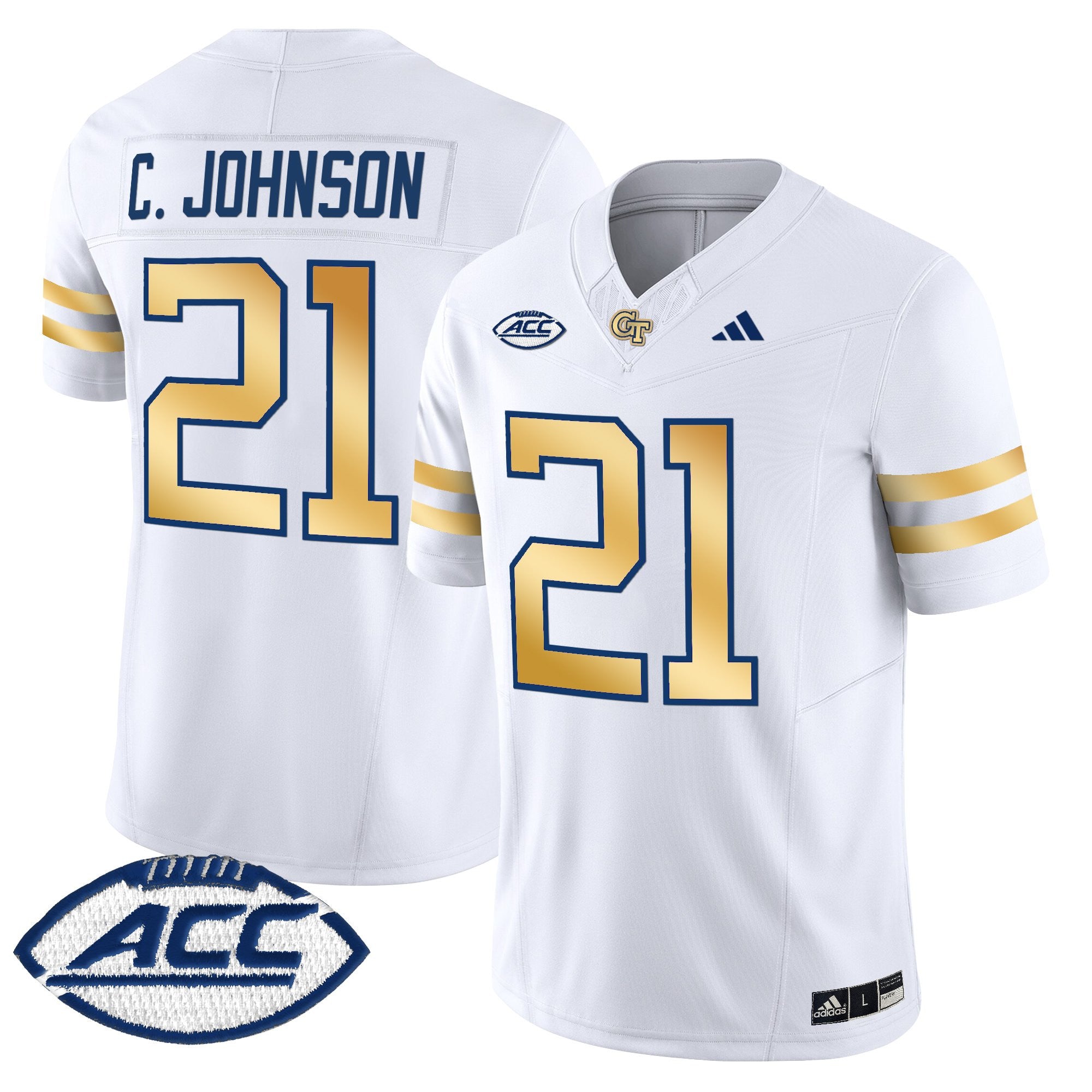 Youth's Georgia Tech Yellow Jackets 2025 Vapor Limited Jersey - All stitched