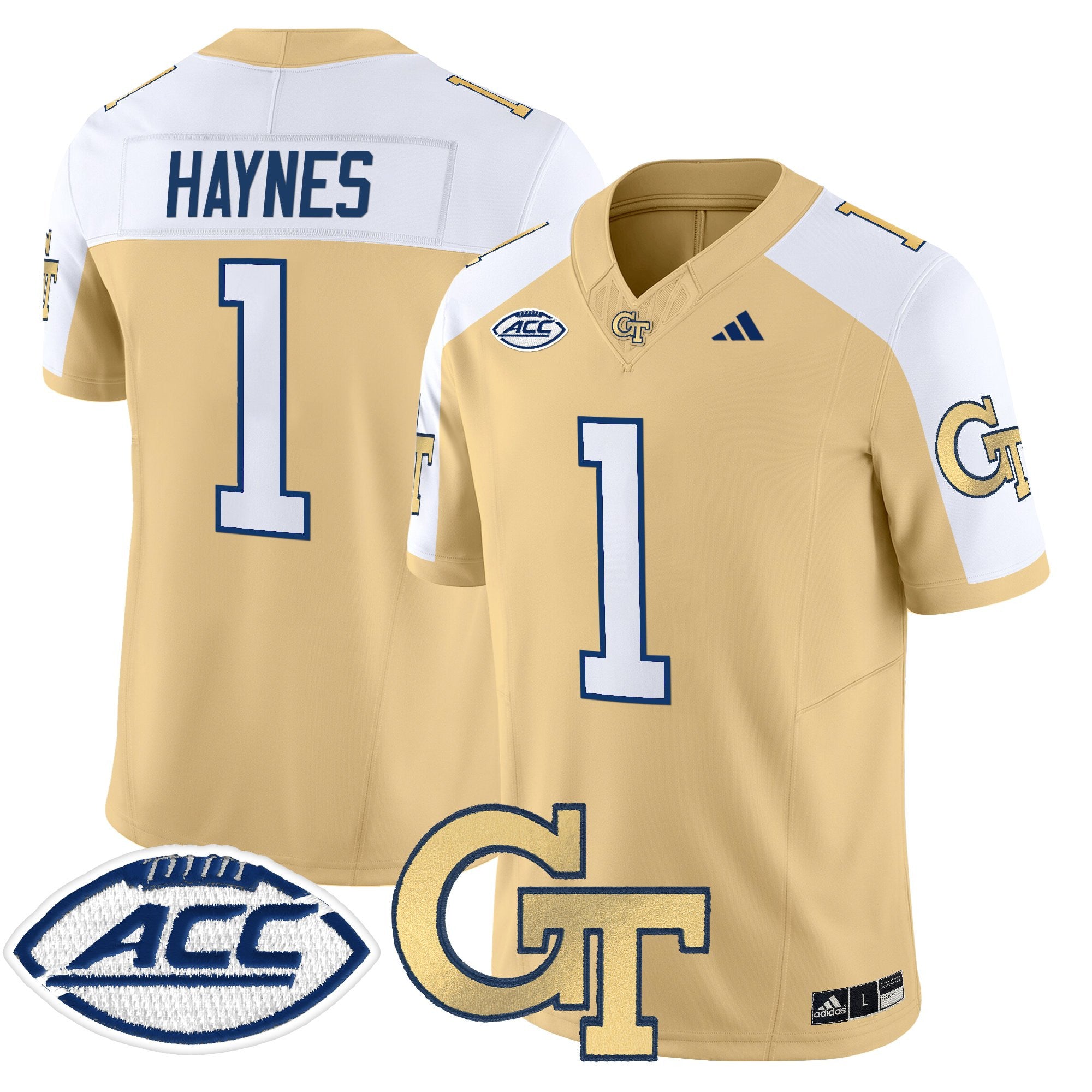 Youth's Georgia Tech Yellow Jackets 2025 Vapor Limited Jersey - All stitched