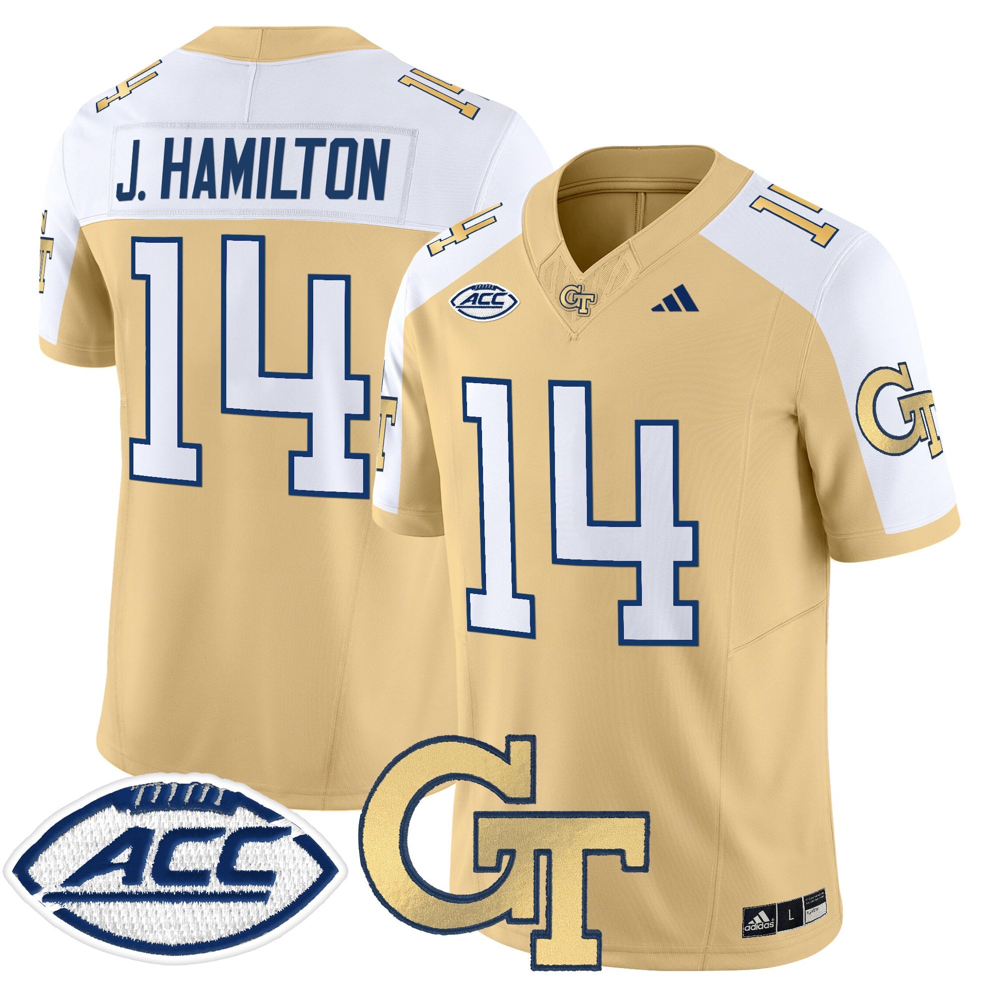 Youth's Georgia Tech Yellow Jackets 2025 Vapor Limited Jersey - All stitched
