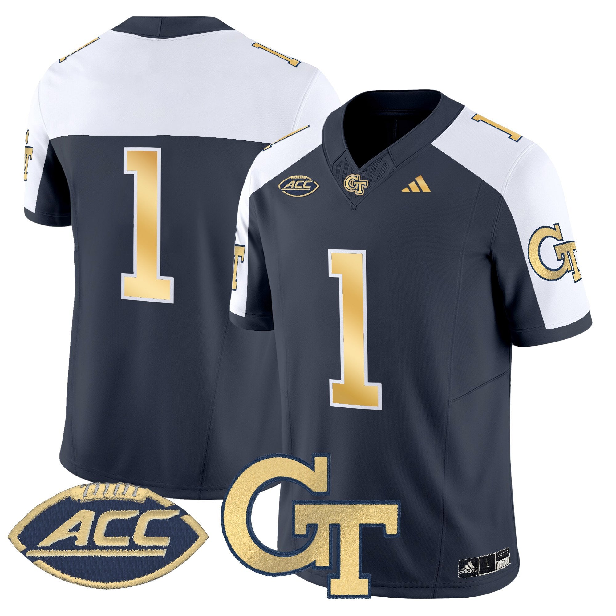 Youth's Georgia Tech Yellow Jackets 2025 Vapor Limited Jersey - All stitched