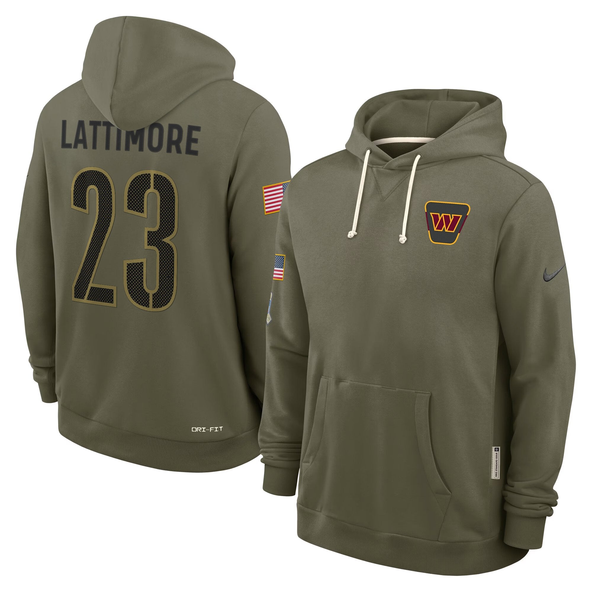 Washington Commanders 2025 Salute to Service Pullover Hoodie - All Stitched