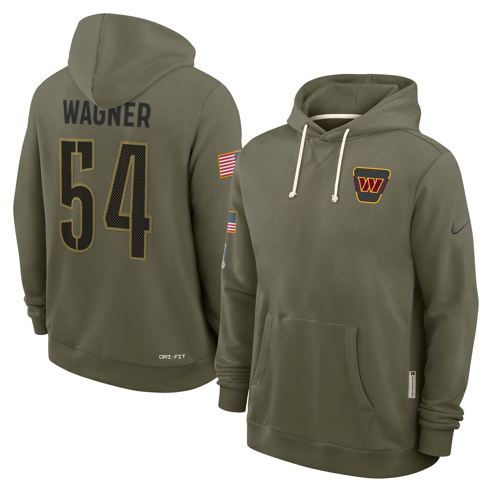 Washington Commanders 2025 Salute to Service Pullover Hoodie - All Stitched