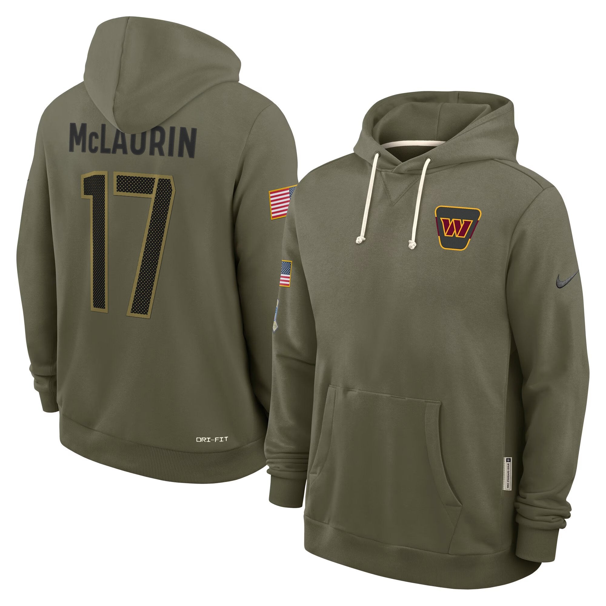 Washington Commanders 2025 Salute to Service Pullover Hoodie - All Stitched