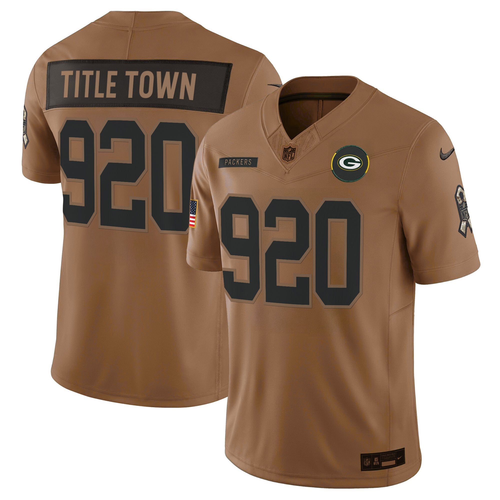 Men's Green Bay Packers 2025 Salute to Service Vapor Limited Jersey - All Stitched