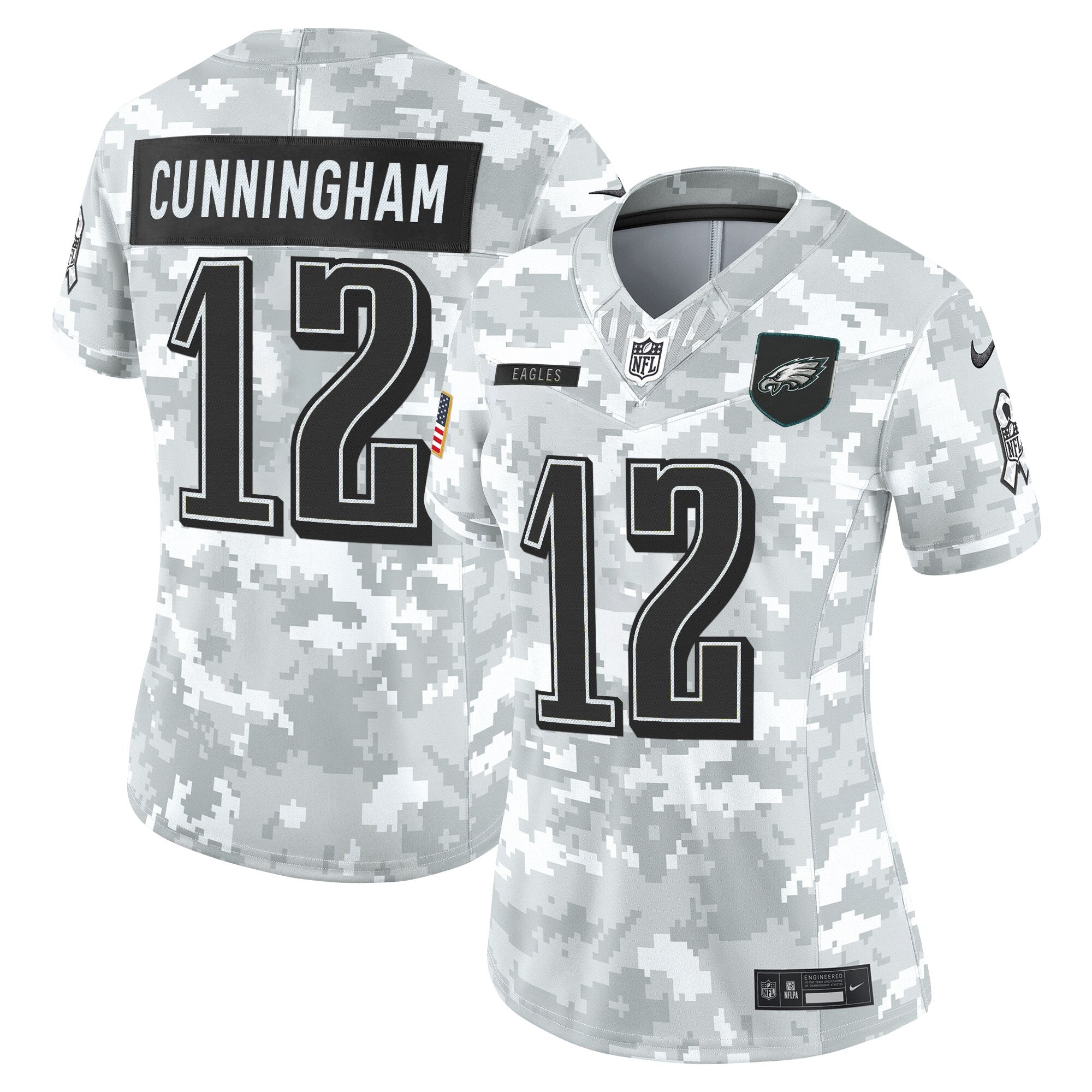 Women's Philadelphia Eagles 2025 Salute to Service Limited Jersey - All Stitched