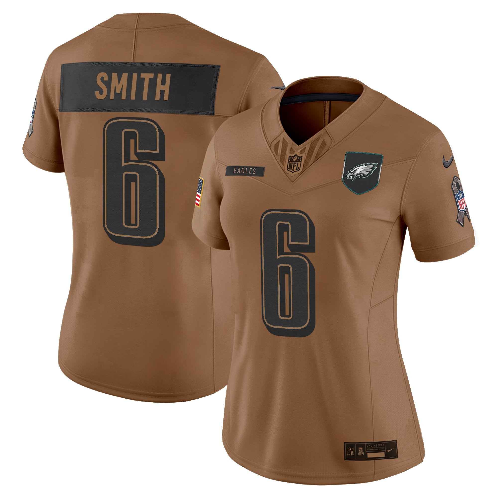 Women's Philadelphia Eagles 2025 Salute to Service Limited Jersey - All Stitched