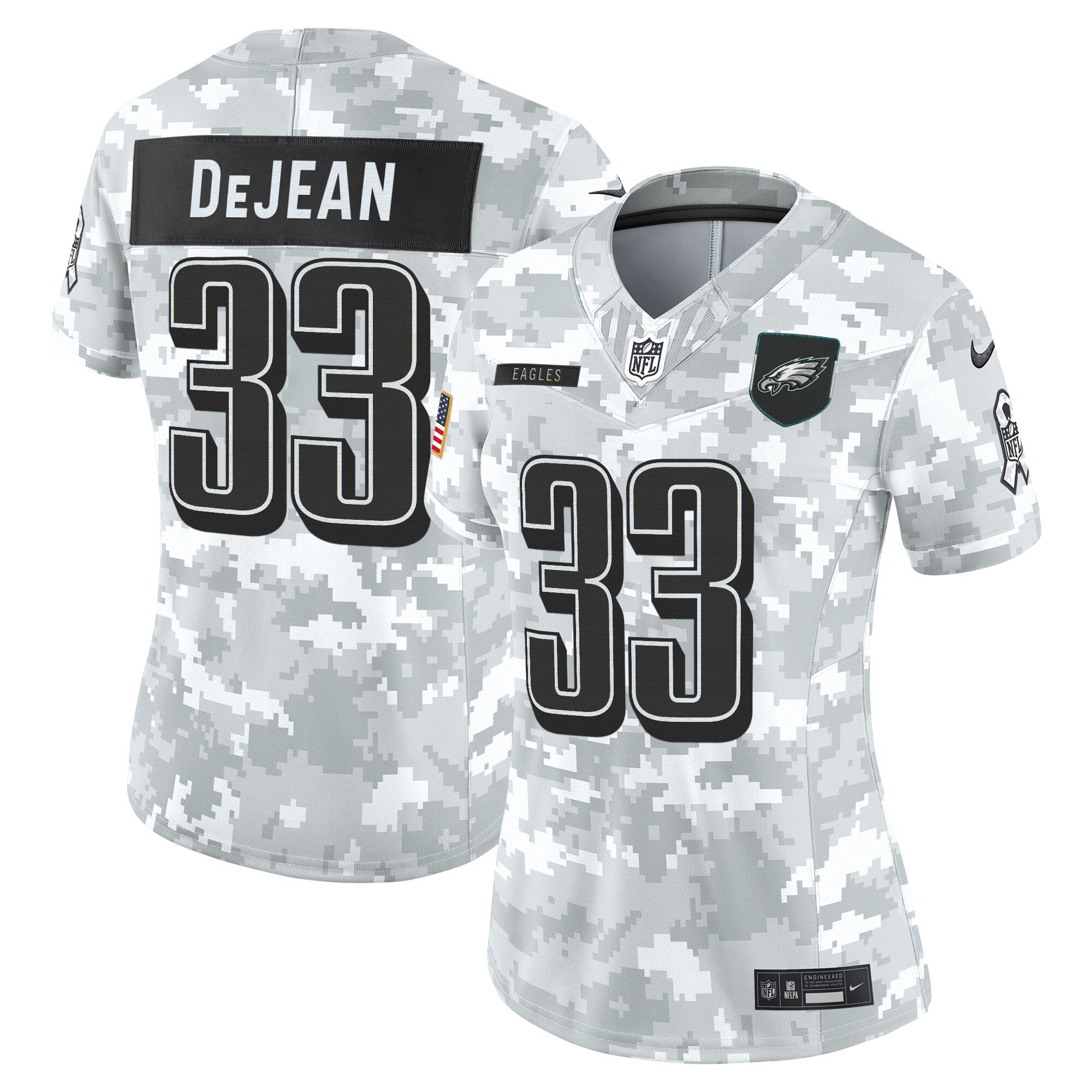 Women's Philadelphia Eagles 2025 Salute to Service Limited Jersey - All Stitched