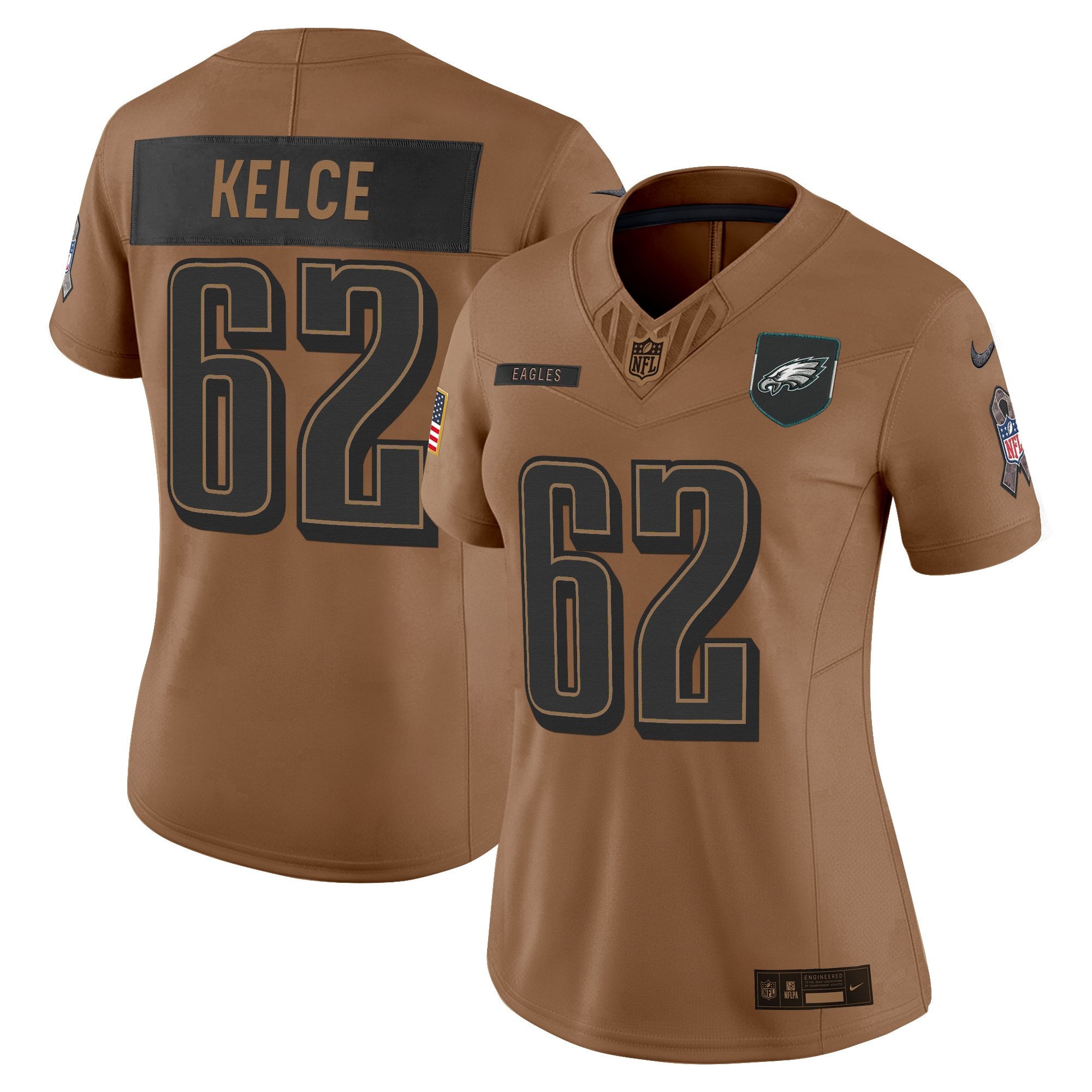 Women's Philadelphia Eagles 2025 Salute to Service Limited Jersey - All Stitched