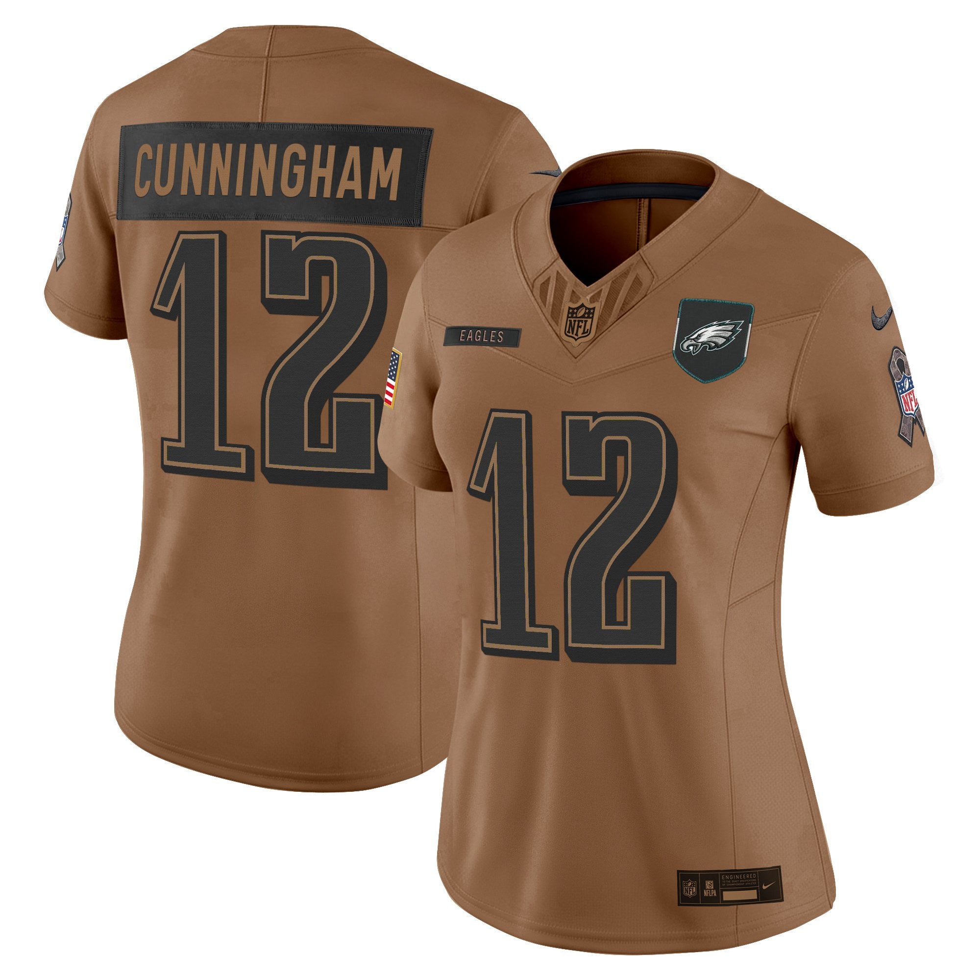 Women's Philadelphia Eagles 2025 Salute to Service Limited Jersey - All Stitched