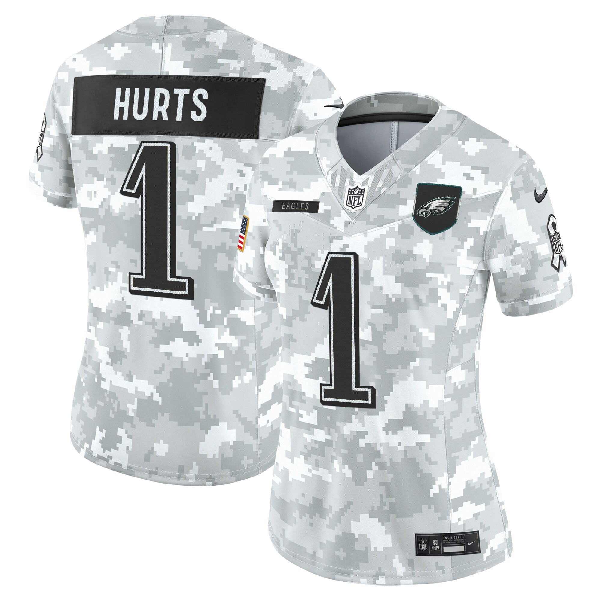 Women's Philadelphia Eagles 2025 Salute to Service Limited Jersey - All Stitched