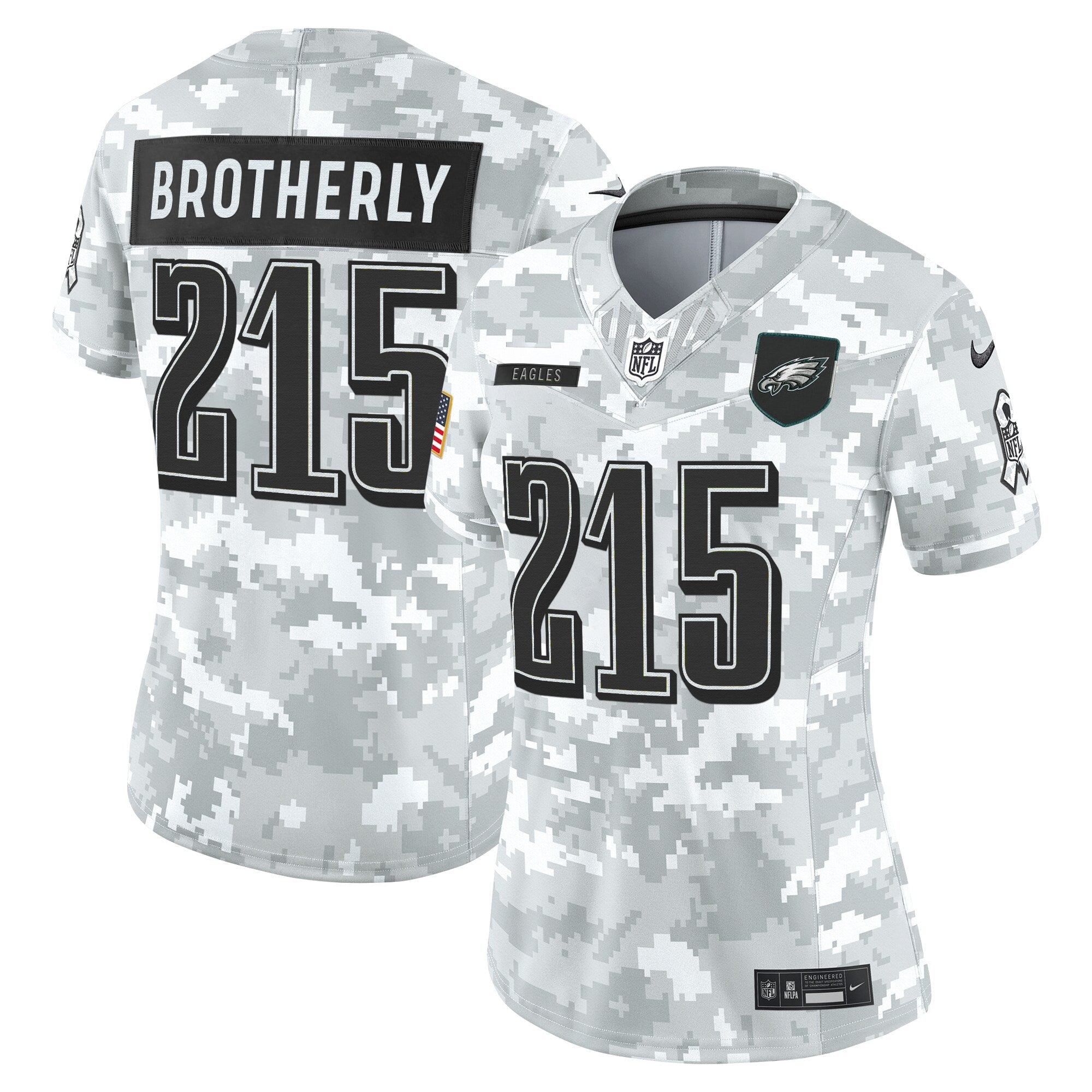 Women's Philadelphia Eagles 2025 Salute to Service Limited Jersey - All Stitched