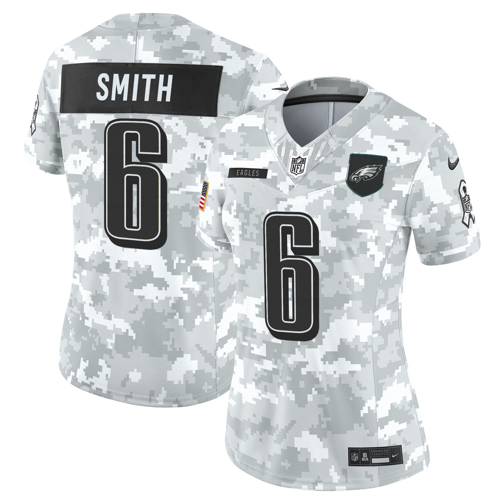 Women's Philadelphia Eagles 2025 Salute to Service Limited Jersey - All Stitched