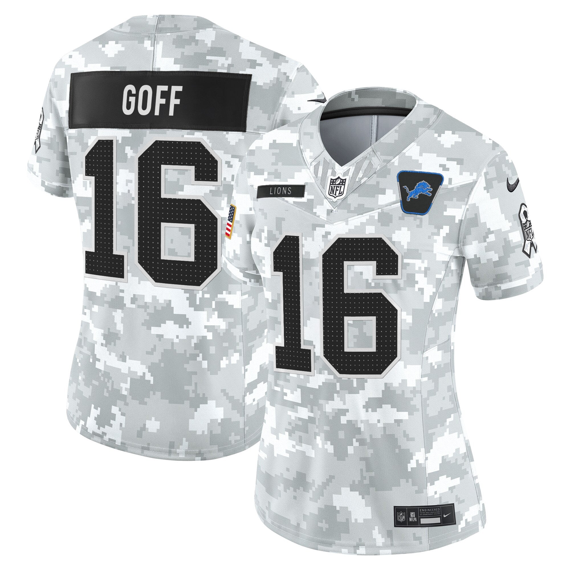 Women's Detroit Lions 2025 Salute to Service Vapor Limited Jersey - All Stitched
