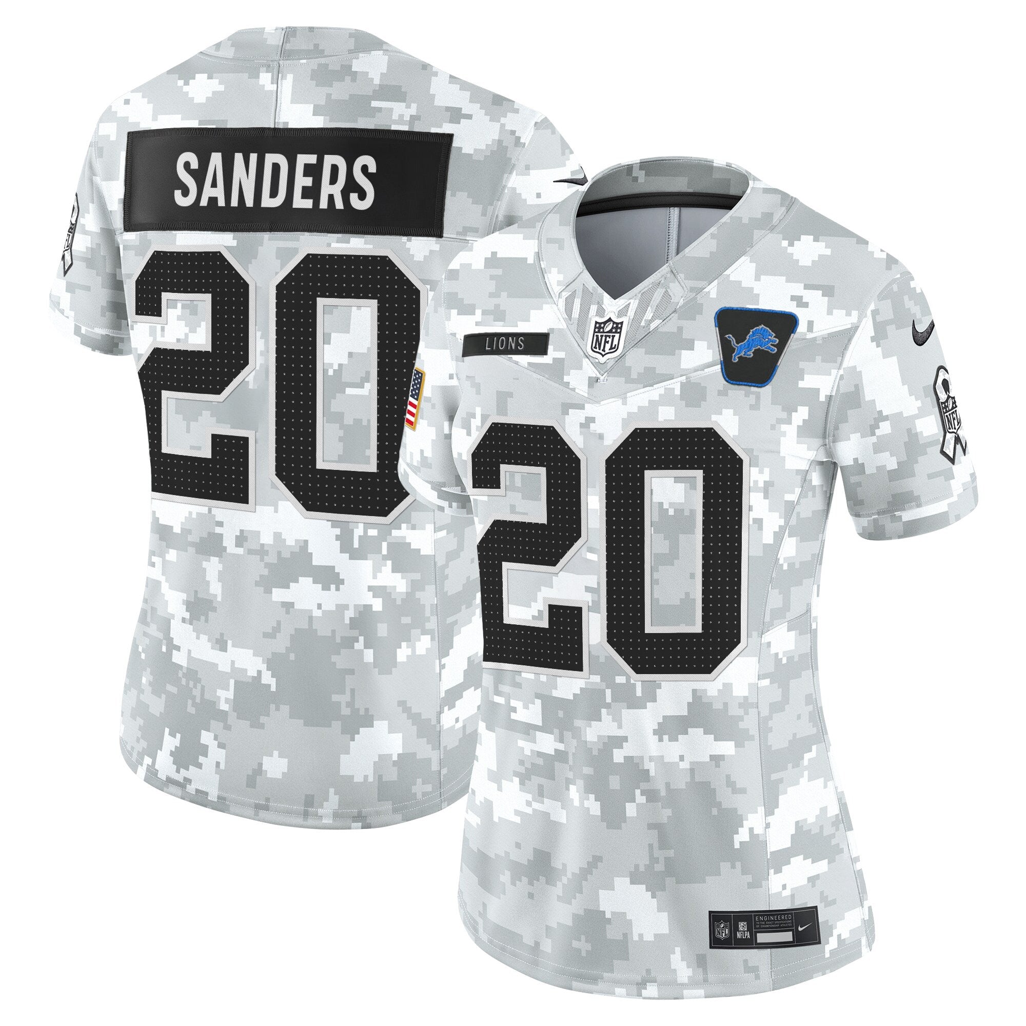 Women's Detroit Lions 2025 Salute to Service Vapor Limited Jersey - All Stitched