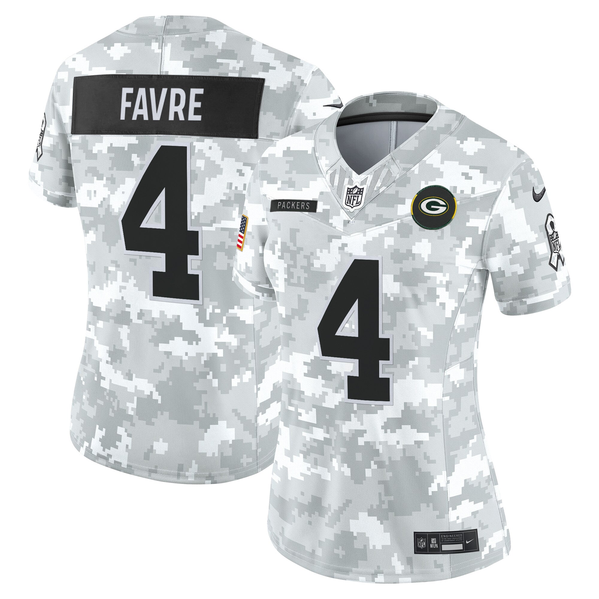 Women's Green Bay Packers 2025 Salute to Service Vapor Limited Jersey - All Stitched