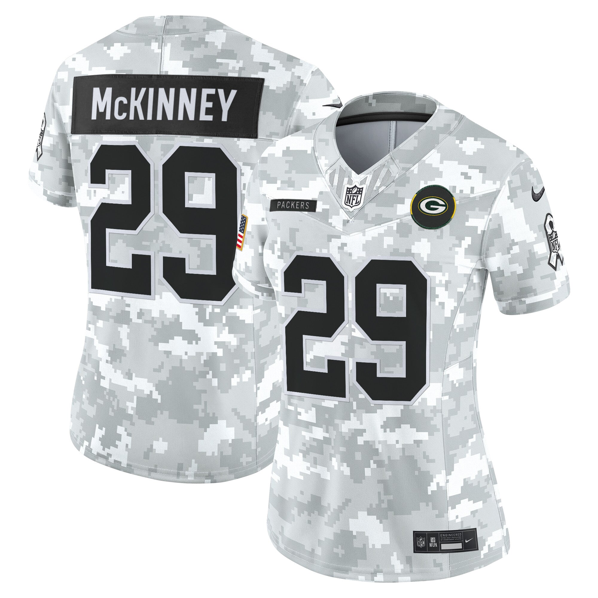 Women's Green Bay Packers 2025 Salute to Service Vapor Limited Jersey - All Stitched