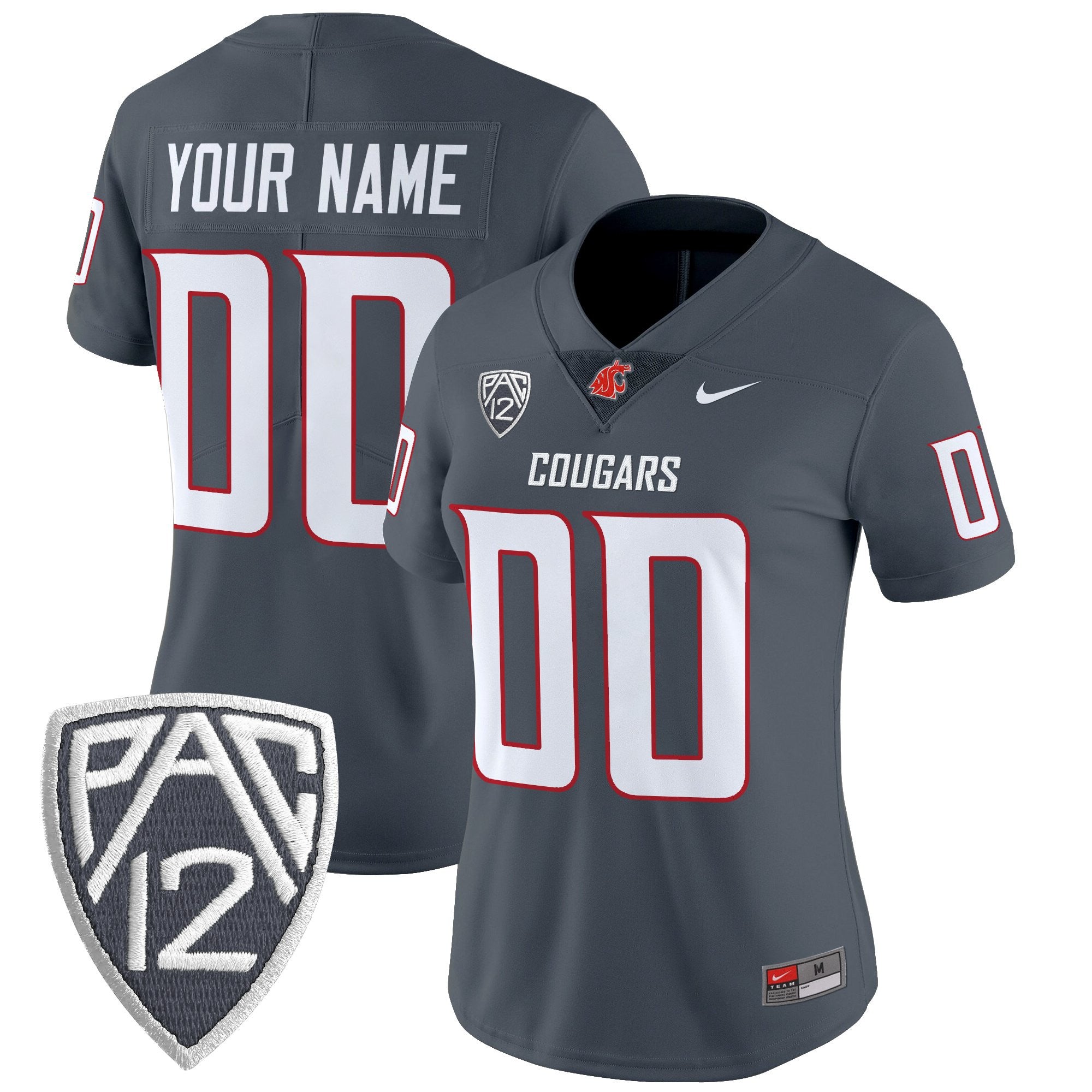 Washington State Cougars 2025 Vapor Limited Custom Jersey V2 - All Stitched