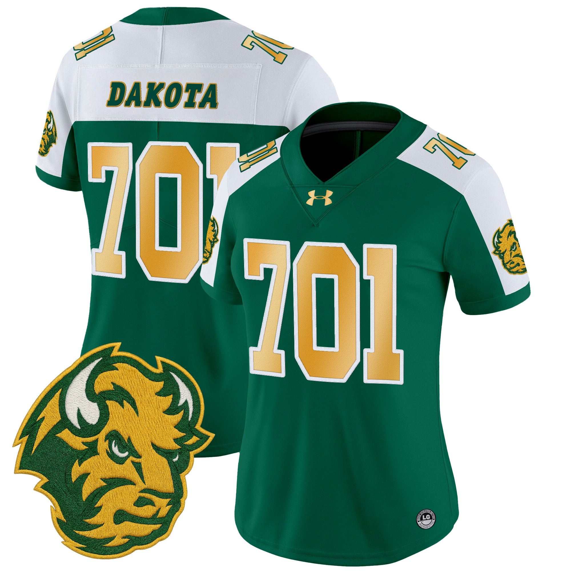 Women's North Dakota State Bison Vapor Limited Jersey - All Stitched