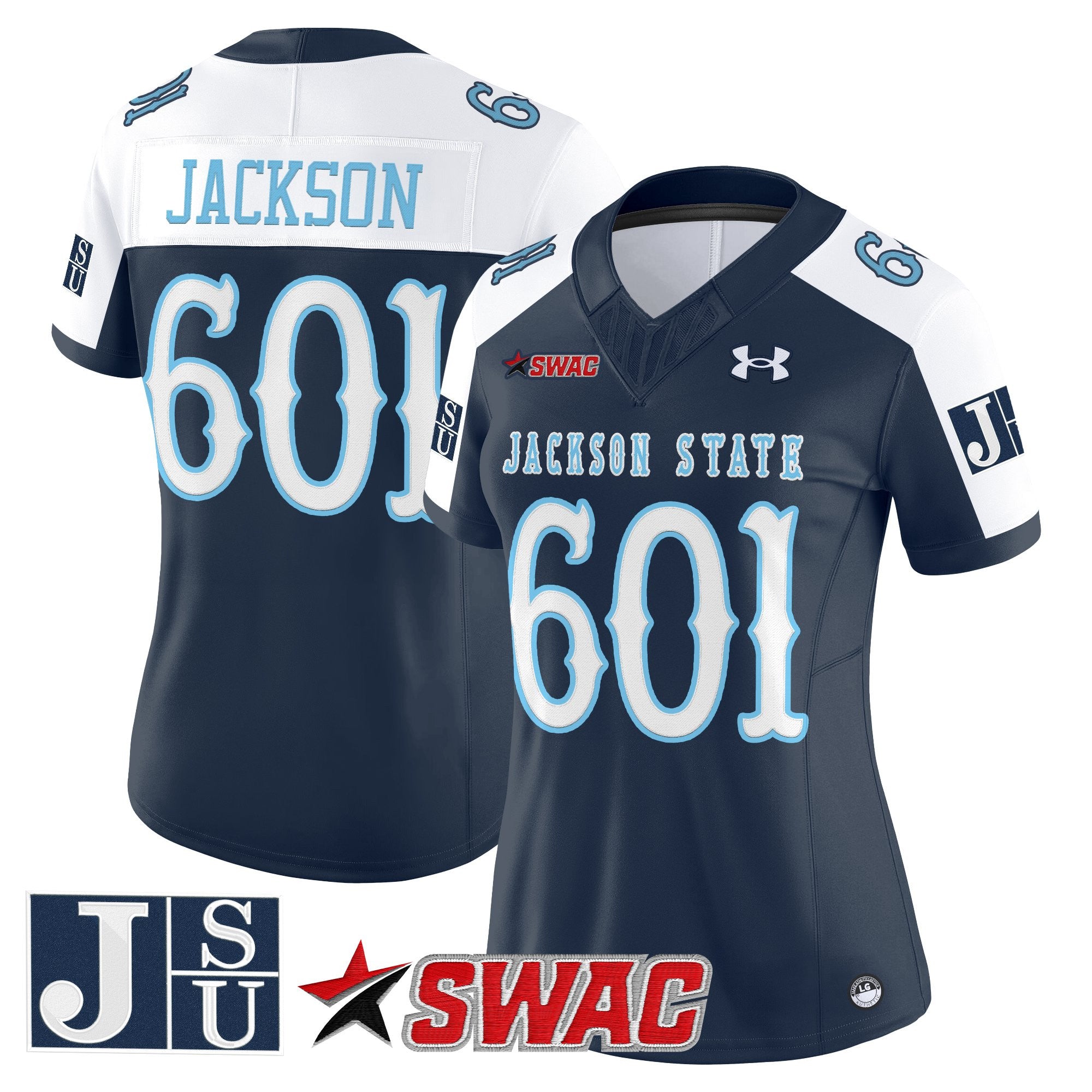Women's Jackson State Tigers 2025 Vapor Limited Jersey V2 - All Stitched