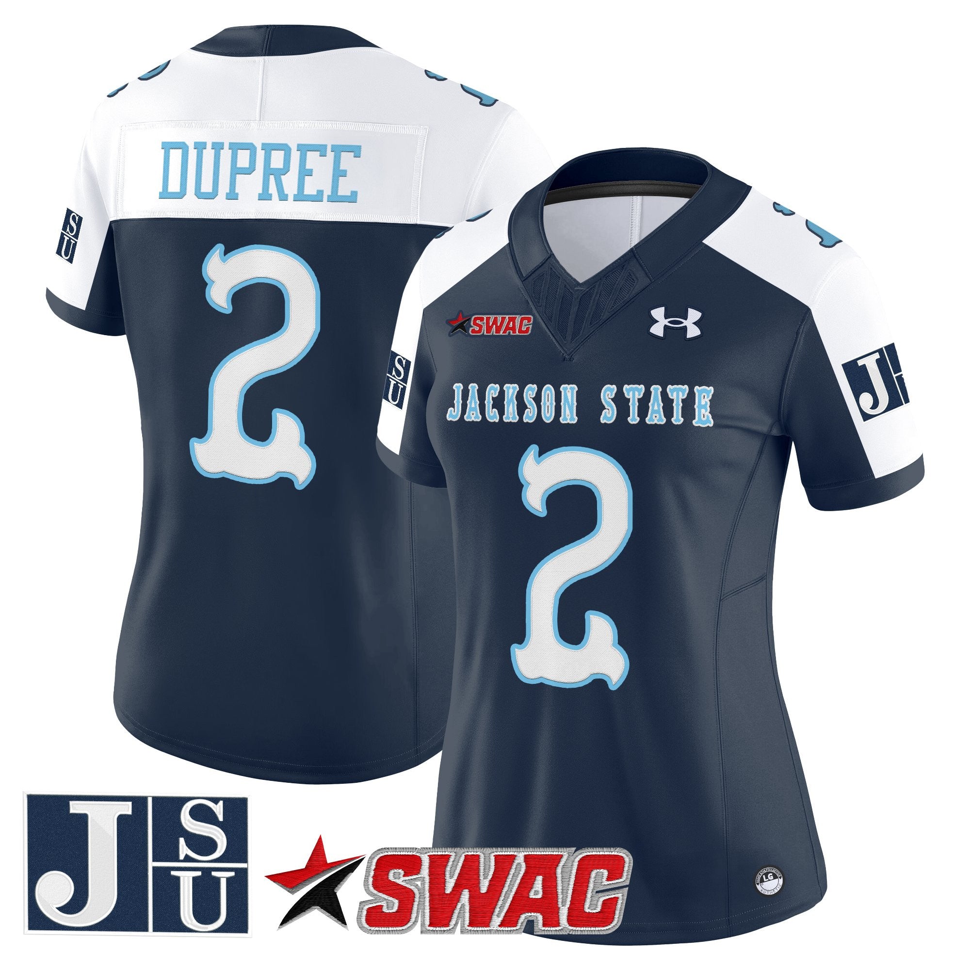 Women's Jackson State Tigers 2025 Vapor Limited Jersey V2 - All Stitched