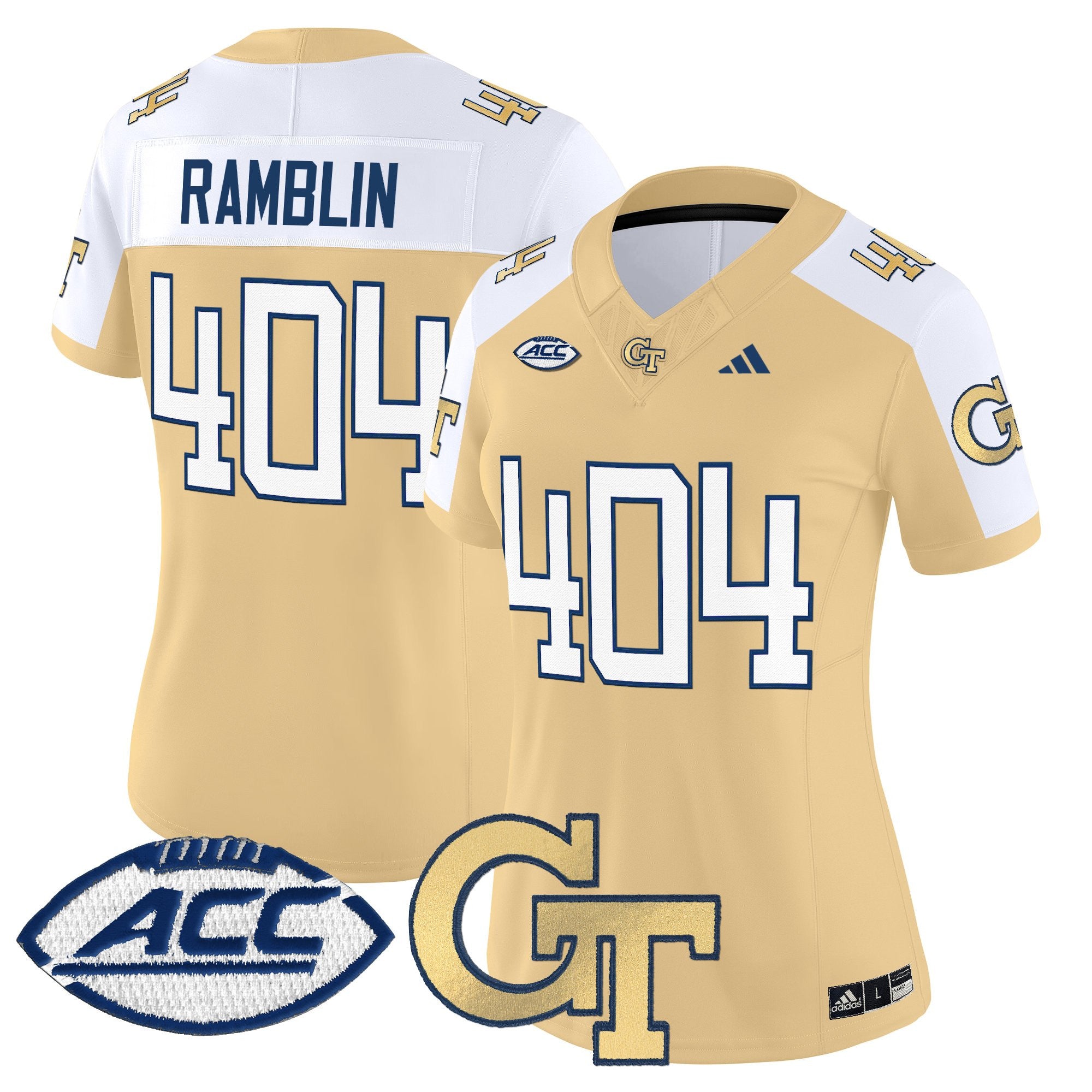 Women's Georgia Tech Yellow Jackets 2025 Vapor Limited Jersey - All stitched