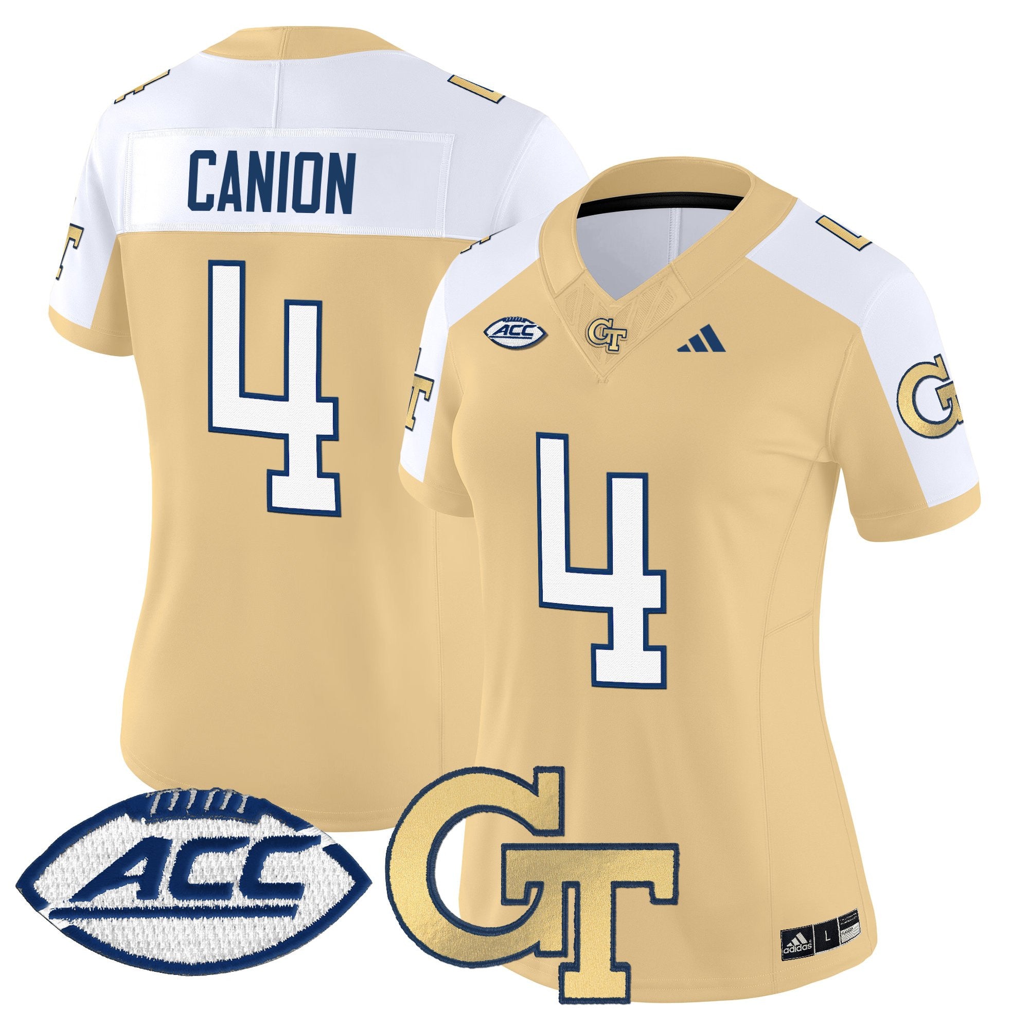 Women's Georgia Tech Yellow Jackets 2025 Vapor Limited Jersey - All stitched