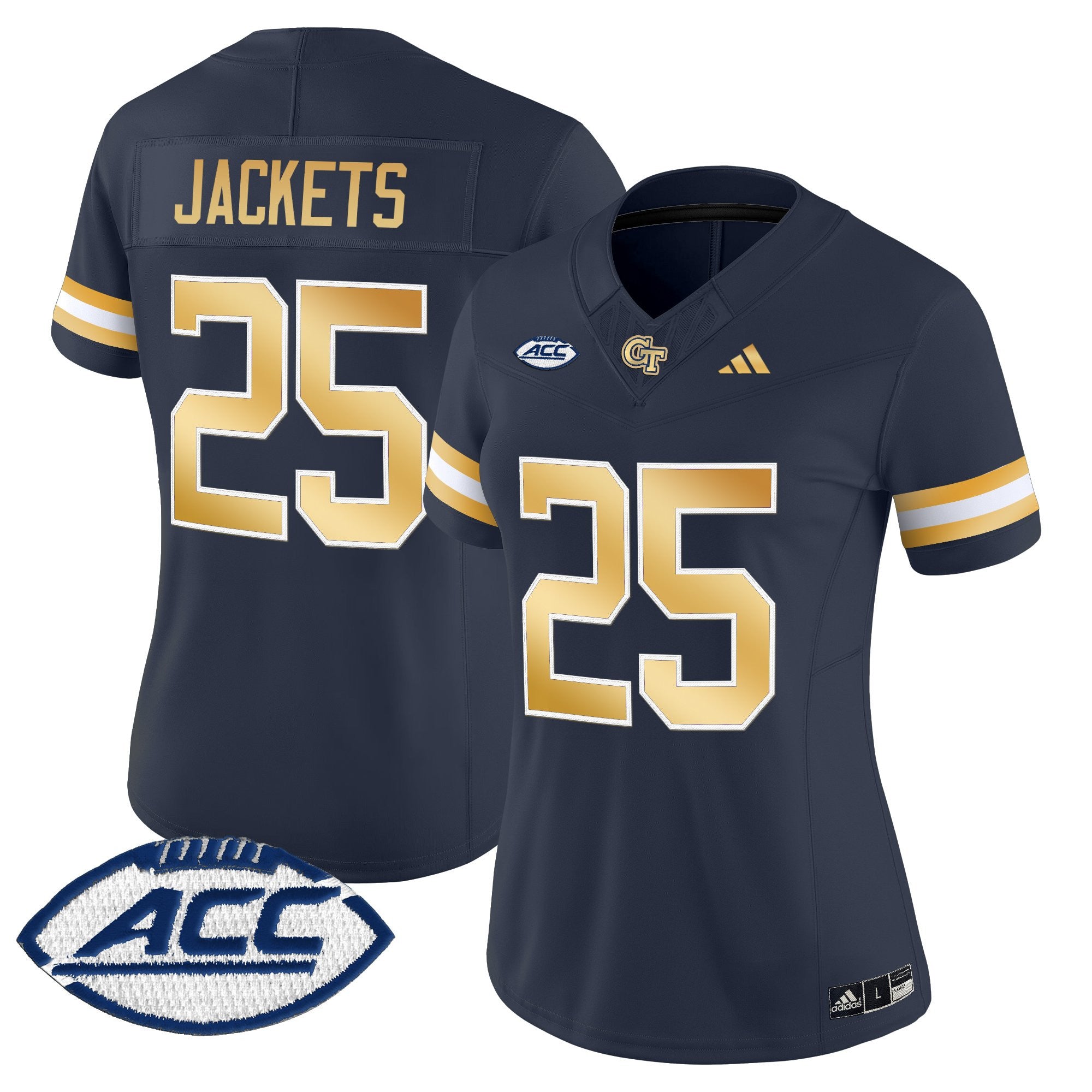 Women's Georgia Tech Yellow Jackets 2025 Vapor Limited Jersey - All stitched