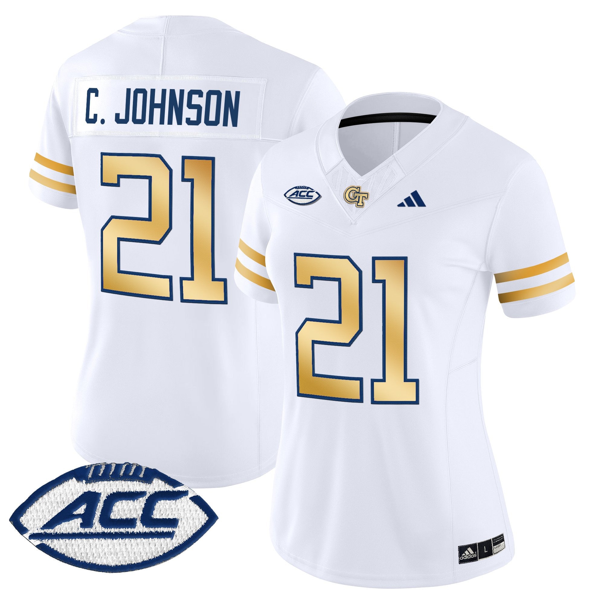 Women's Georgia Tech Yellow Jackets 2025 Vapor Limited Jersey - All stitched