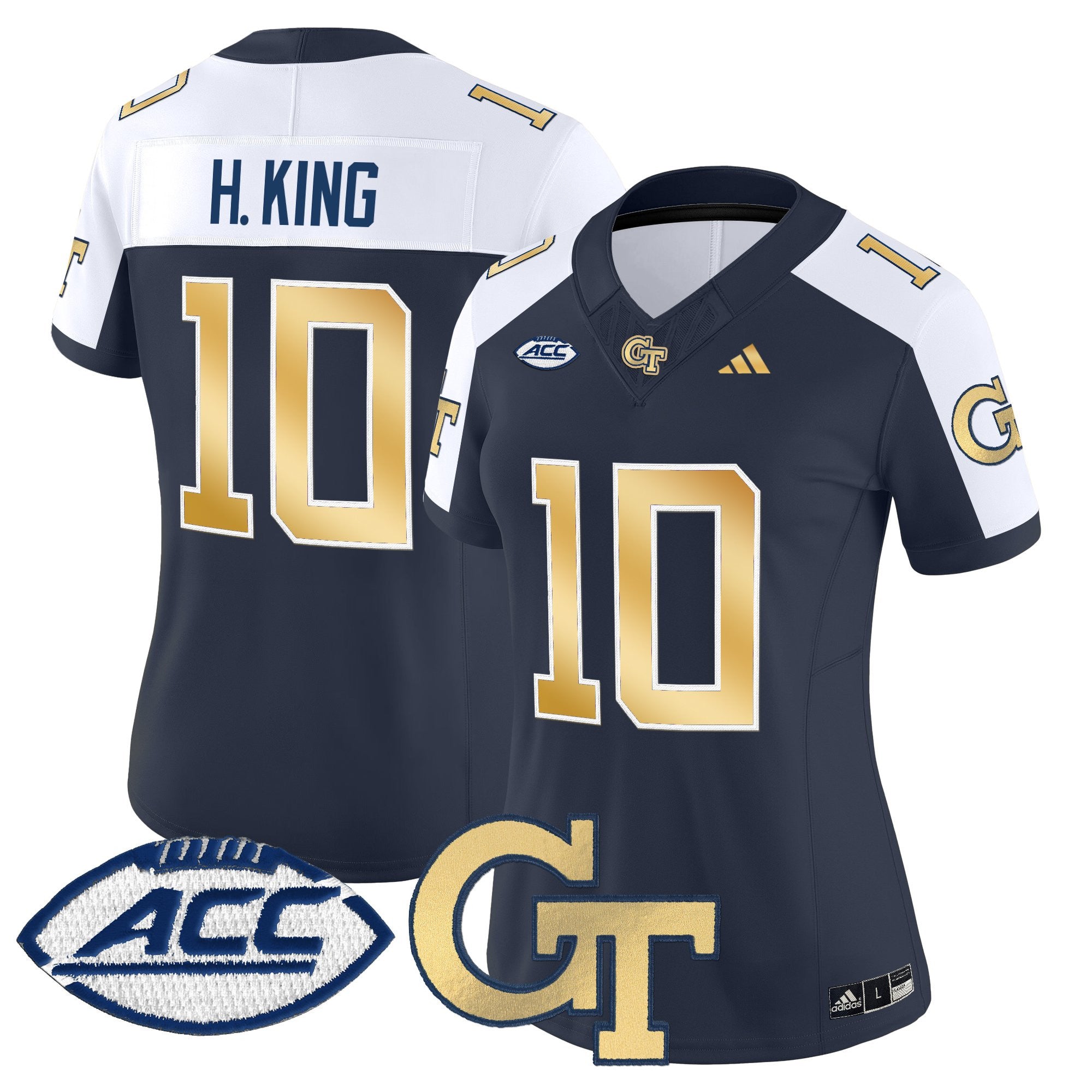 Women's Georgia Tech Yellow Jackets 2025 Vapor Limited Jersey - All stitched