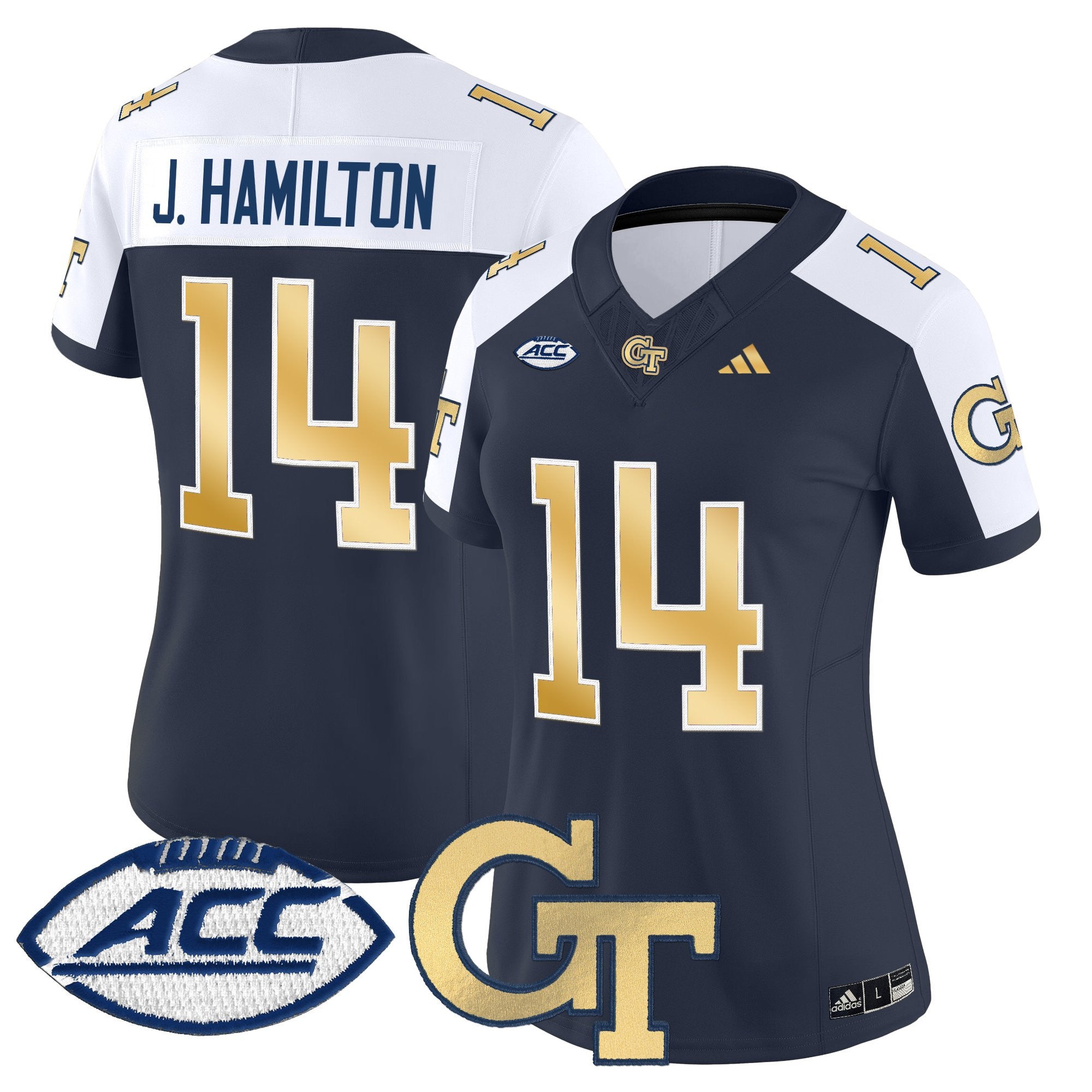 Women's Georgia Tech Yellow Jackets 2025 Vapor Limited Jersey - All stitched