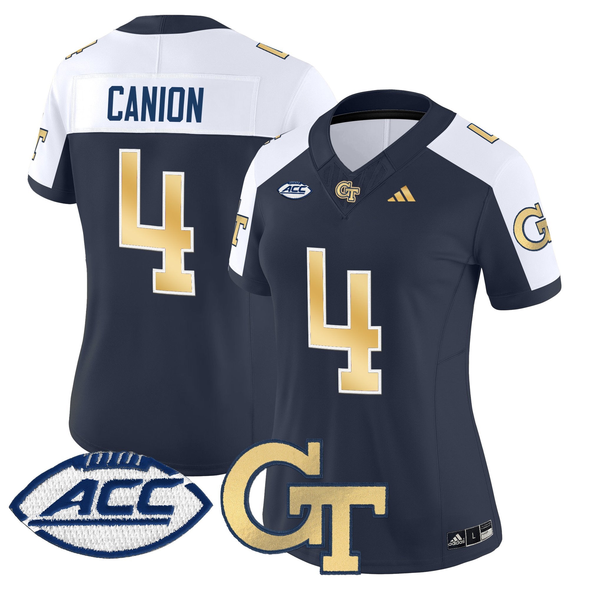 Women's Georgia Tech Yellow Jackets 2025 Vapor Limited Jersey - All stitched