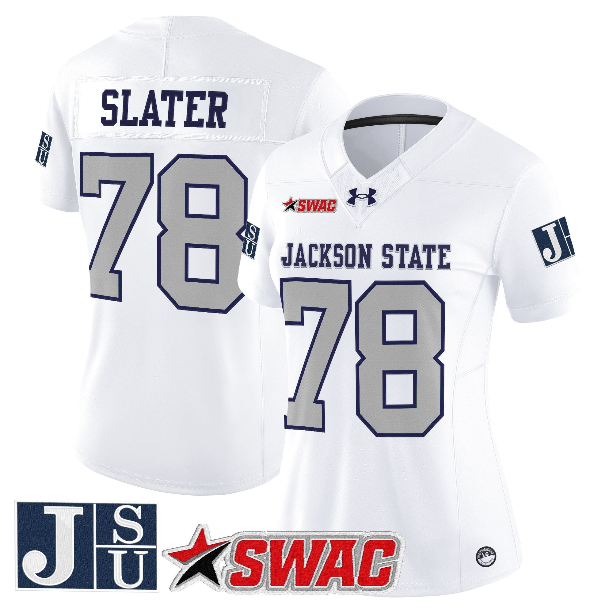 Women's Jackson State Tigers 2025 Vapor Limited Jersey - All Stitched