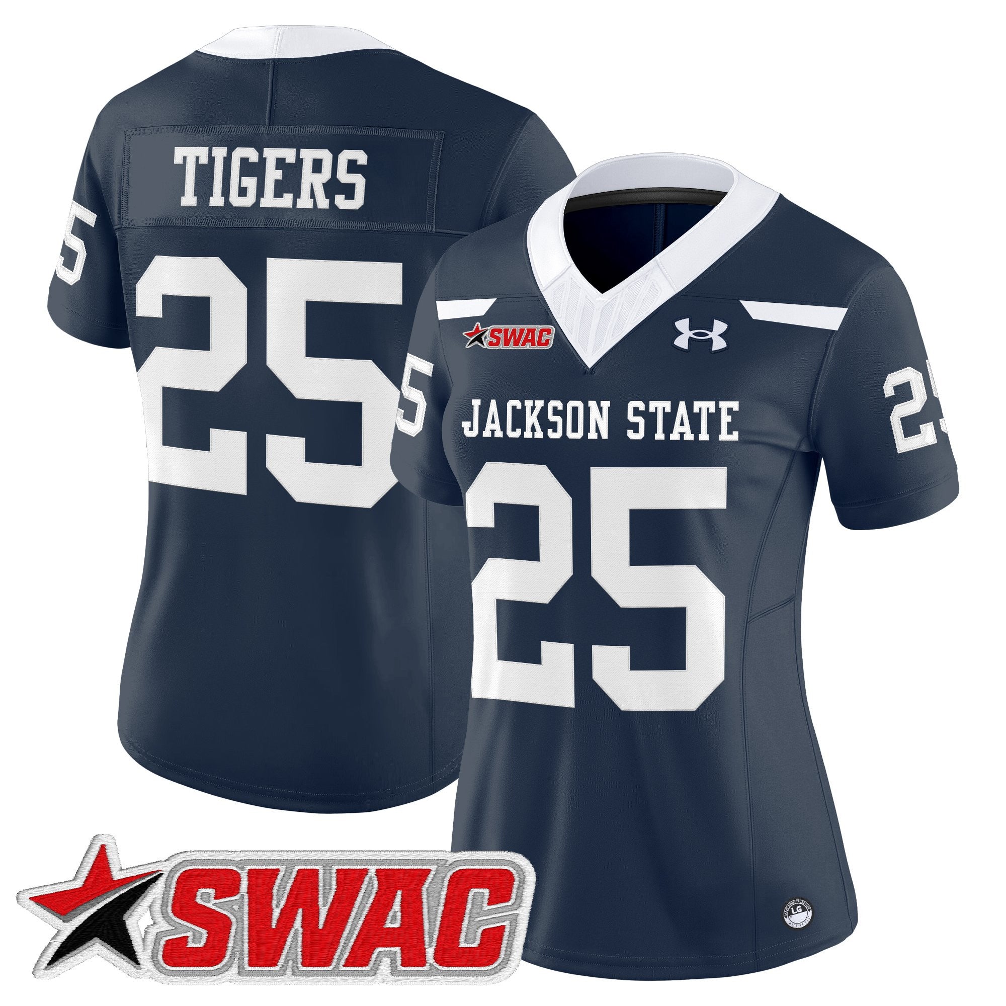 Women's Jackson State Tigers 2025 Vapor Limited Jersey - All Stitched