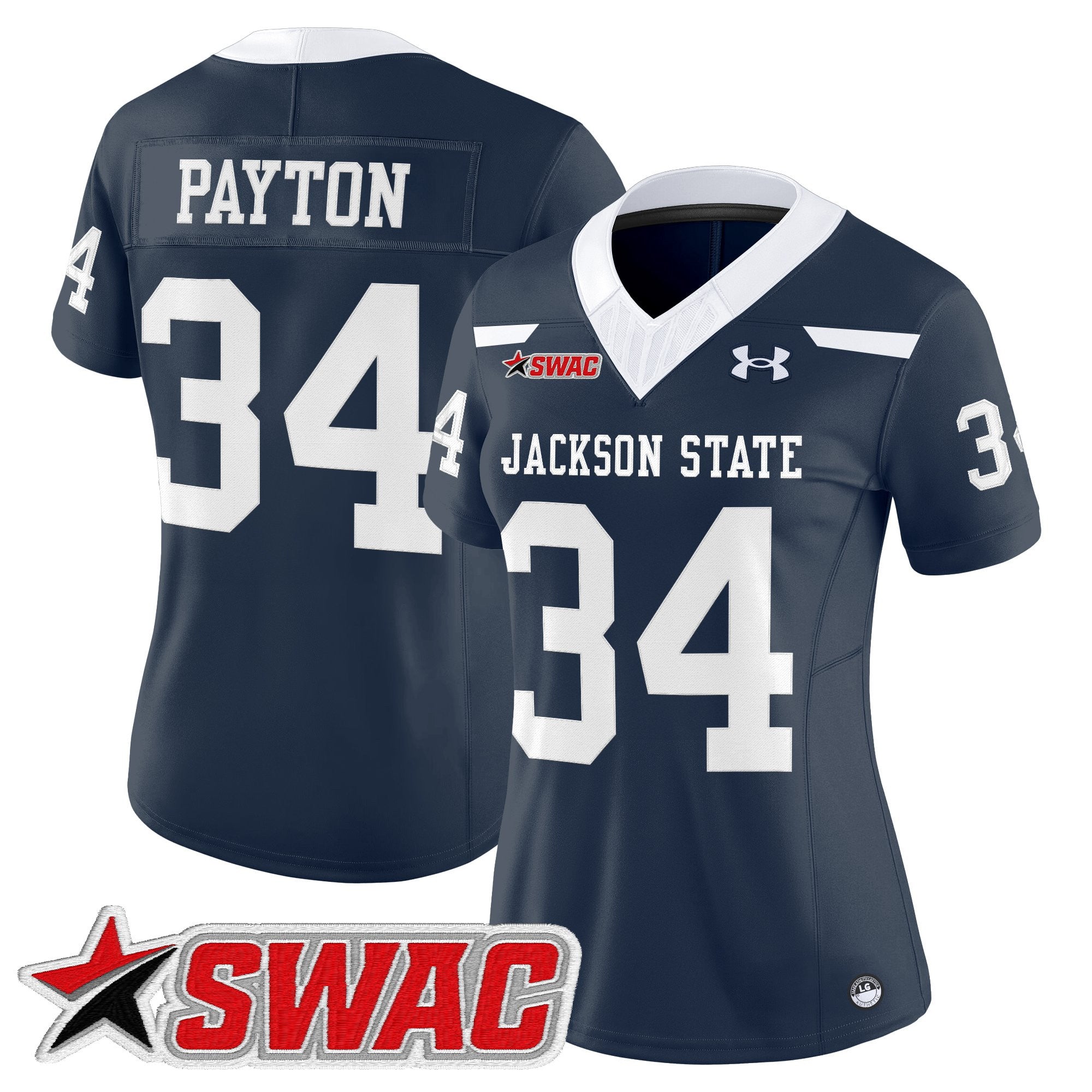 Women's Jackson State Tigers 2025 Vapor Limited Jersey - All Stitched