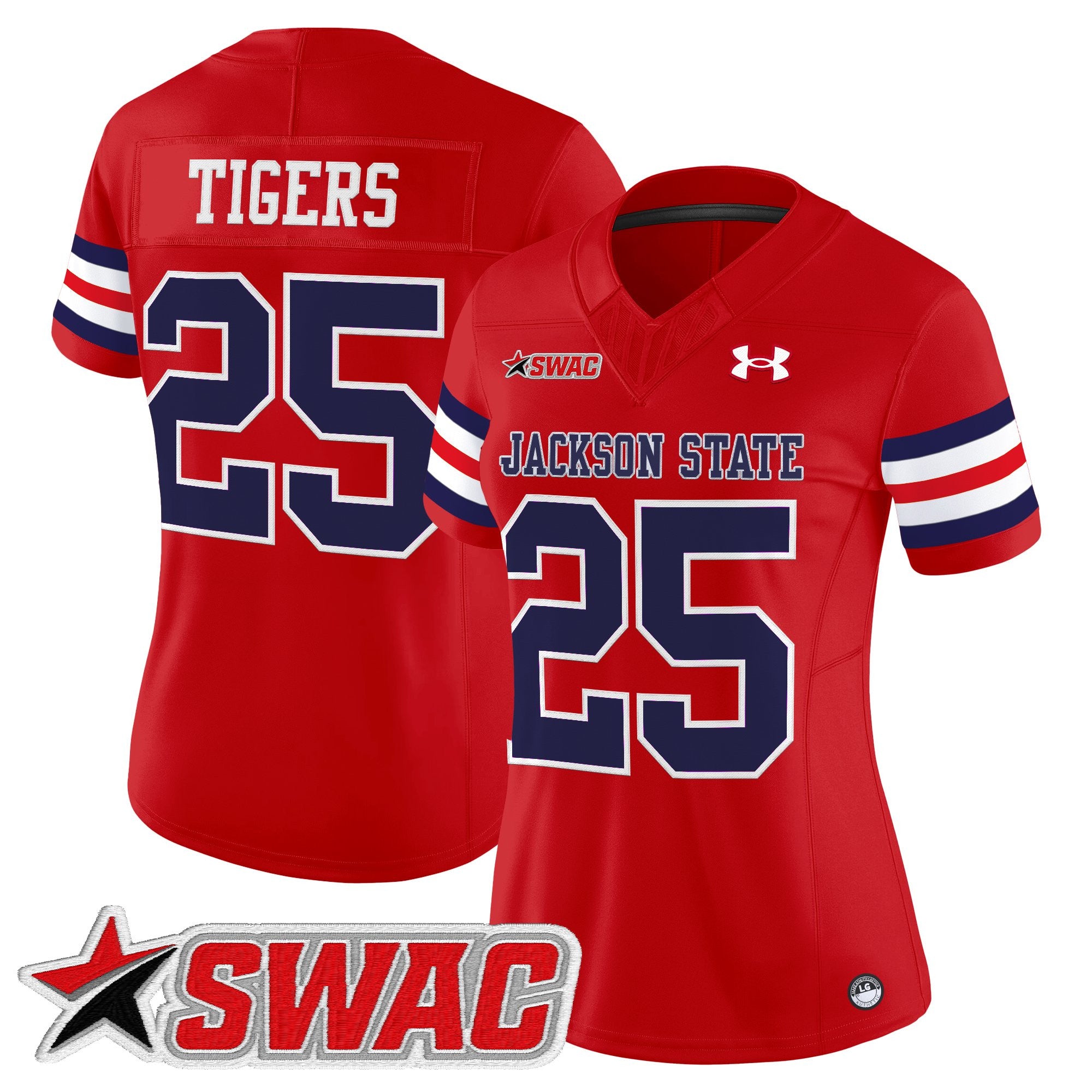 Women's Jackson State Tigers 2025 Vapor Limited Jersey - All Stitched