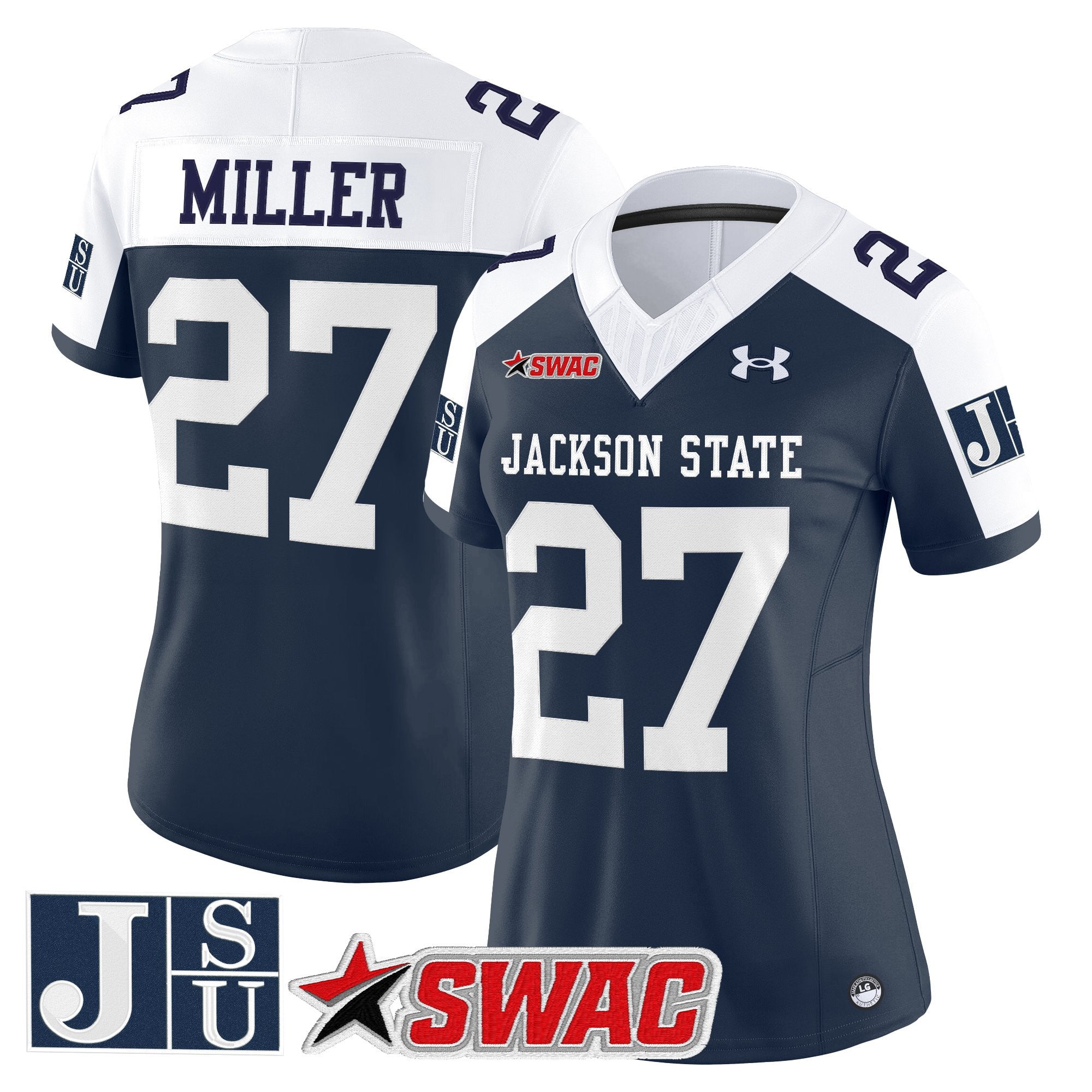 Women's Jackson State Tigers 2025 Vapor Limited Jersey - All Stitched