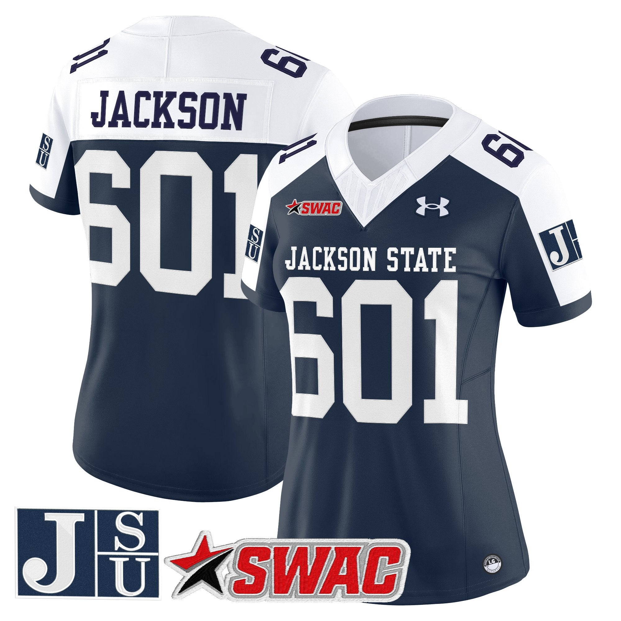 Women's Jackson State Tigers 2025 Vapor Limited Jersey - All Stitched