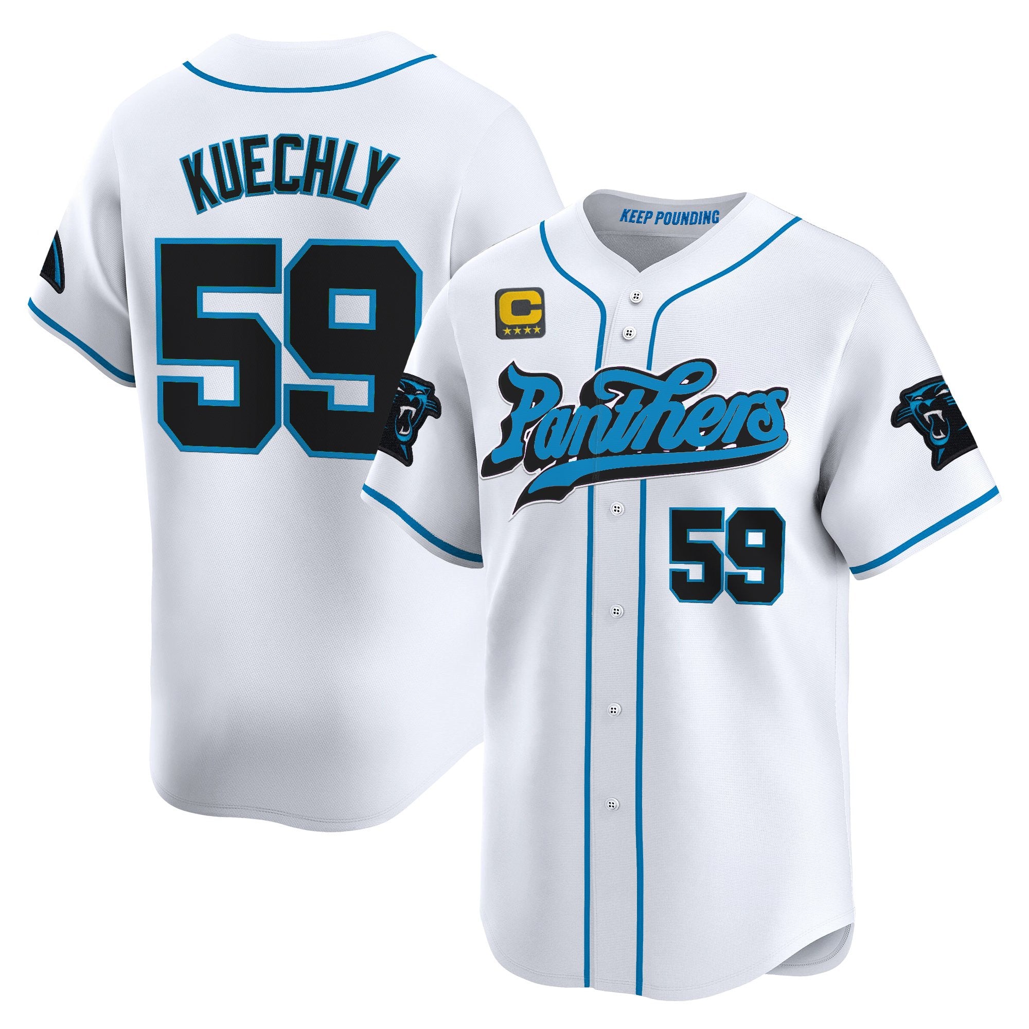 Men's Carolina Panthers 2025 Vapor Limited Baseball Jersey - All Stitched