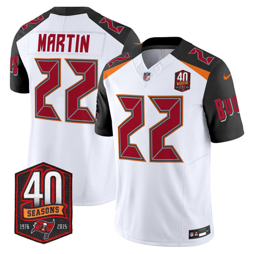 Doug Martin Tampa Bay Buccaneers 40th Season Patch Vapor Limited Jersey - All Stitched