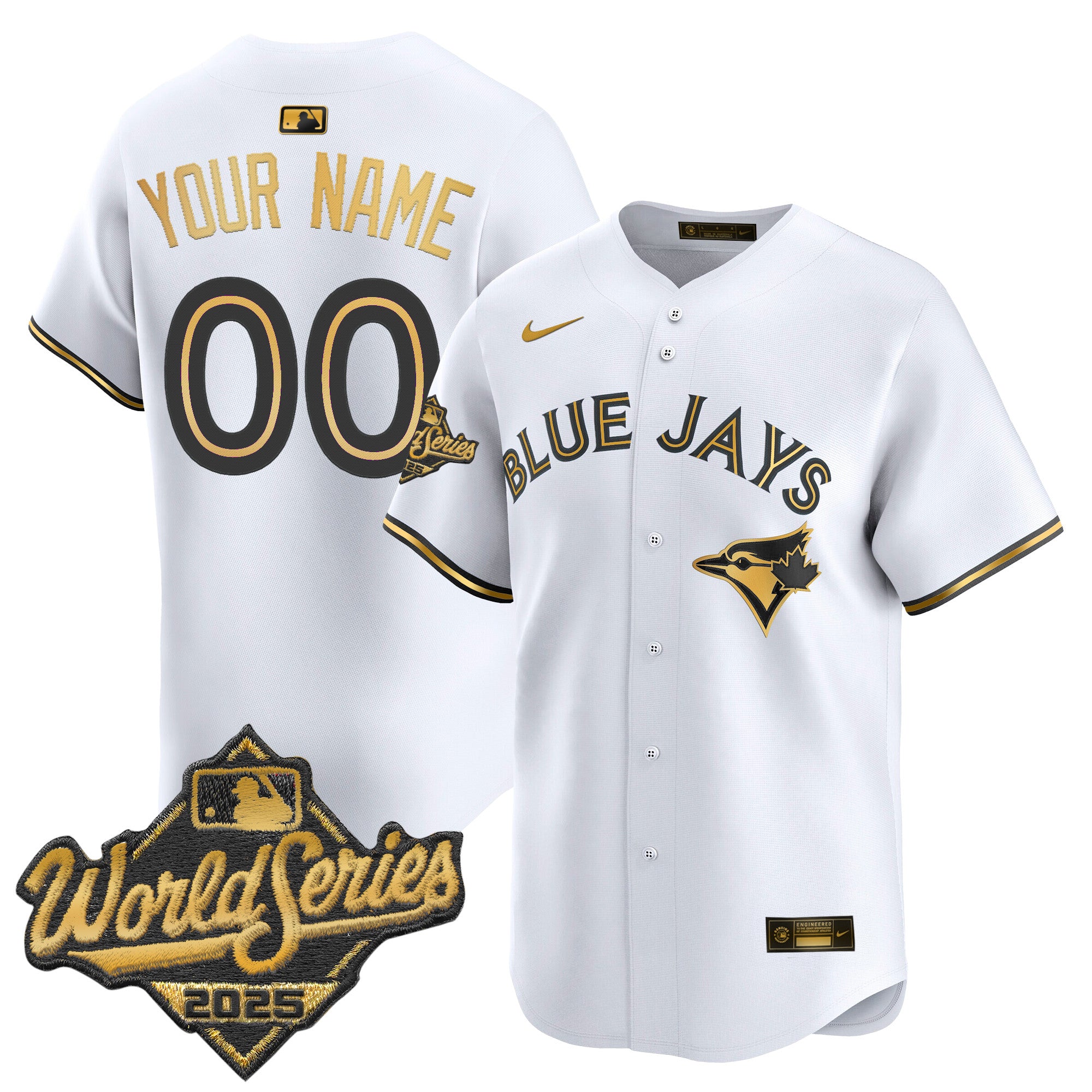 Toronto Blue Jays 2025 World Series Vapor Premier Limited Custom Jersey - All Stitched