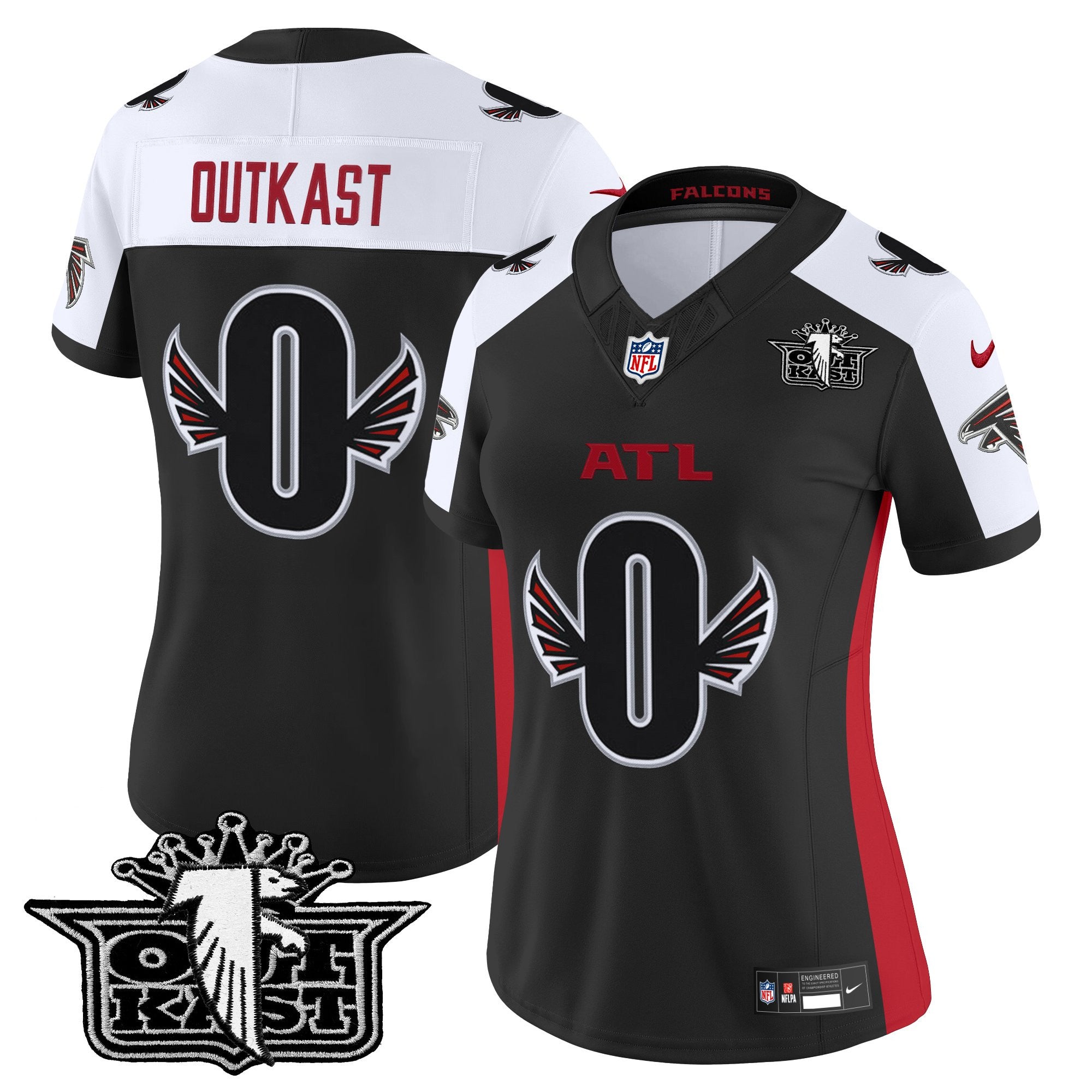 Women's Outkast x Atlanta Falcons 2025 Vapor Limited Jersey - All Stitched