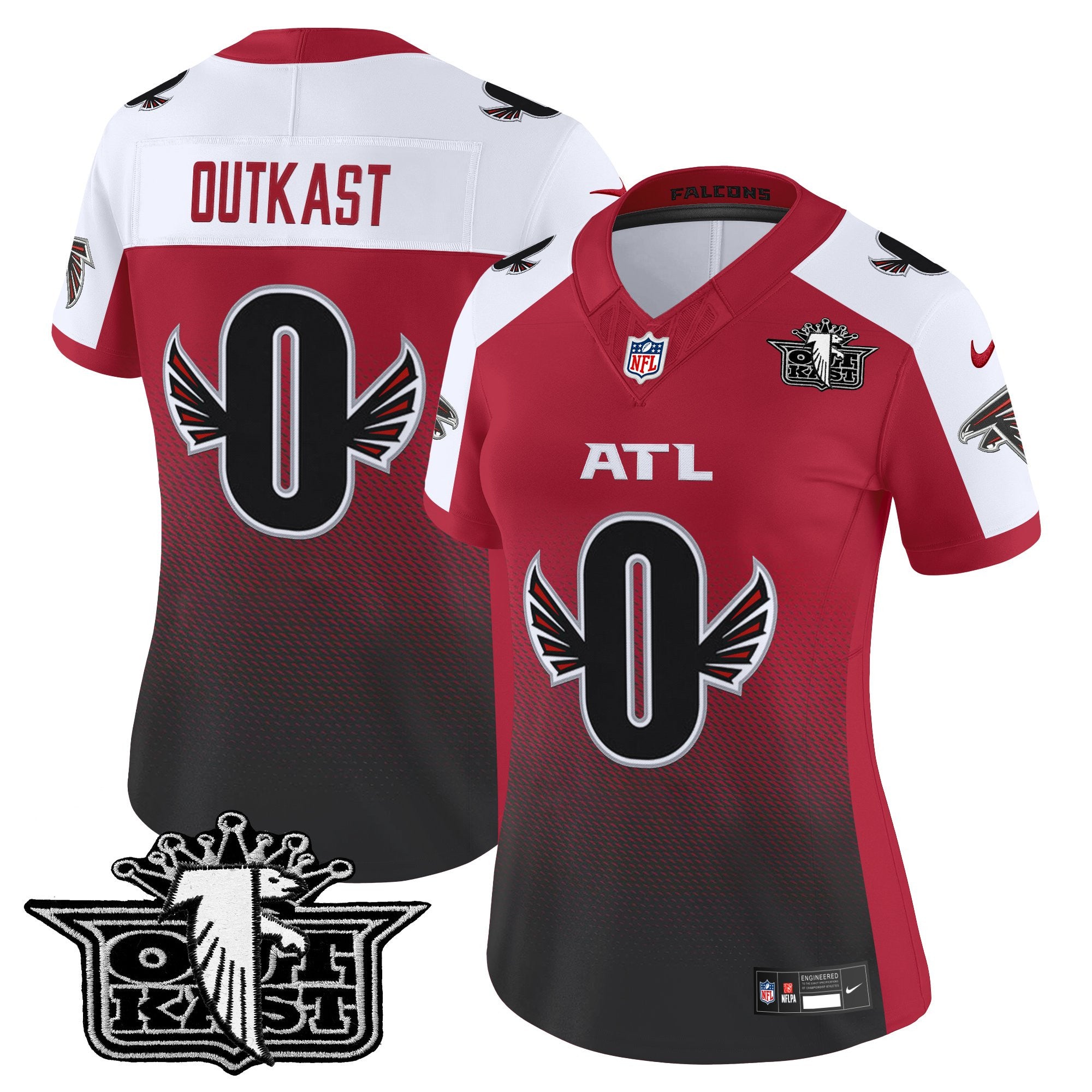 Women's Outkast x Atlanta Falcons 2025 Vapor Limited Jersey - All Stitched